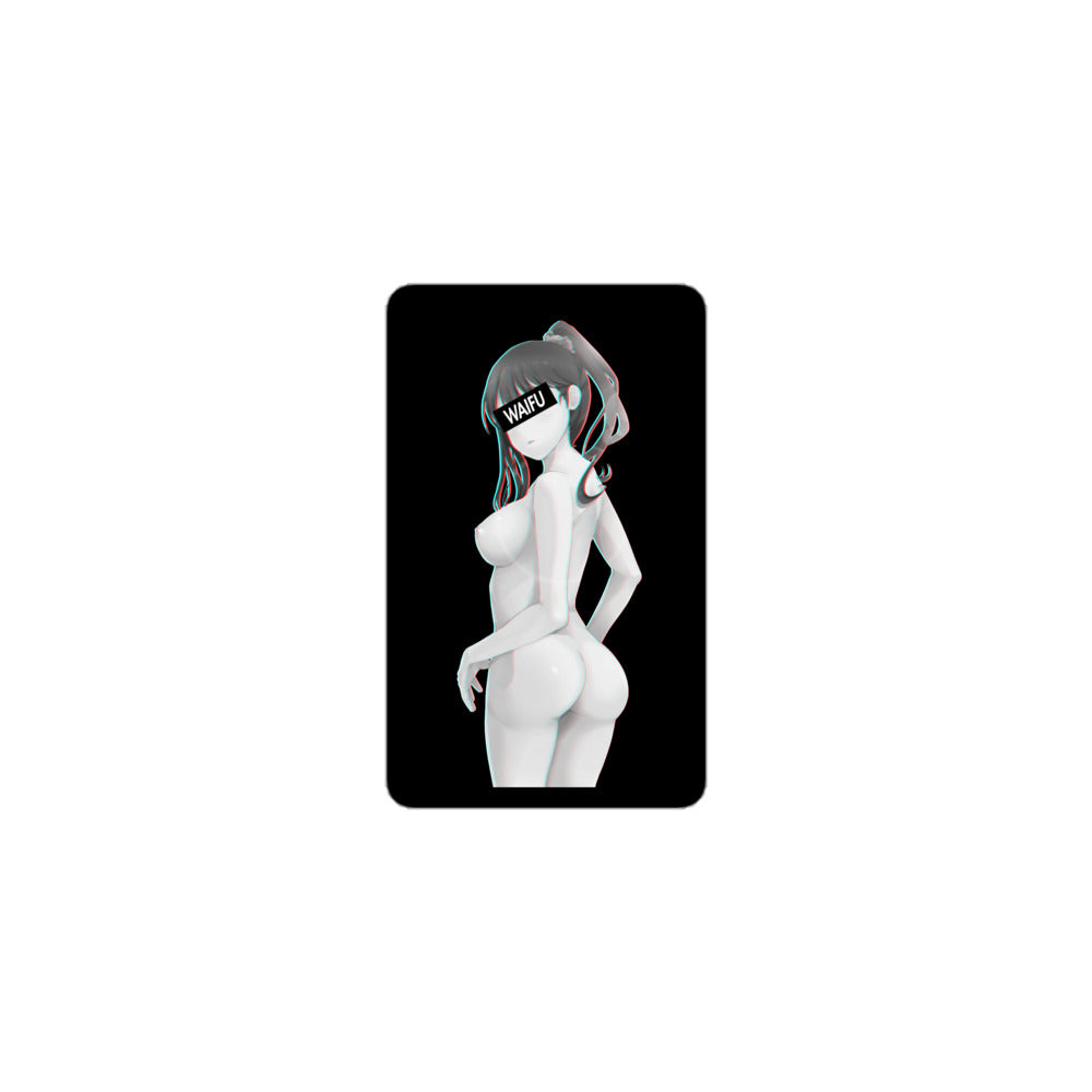 Rikka Waifu Material - Black Edition #003 Kiss Cut Premium Sticker