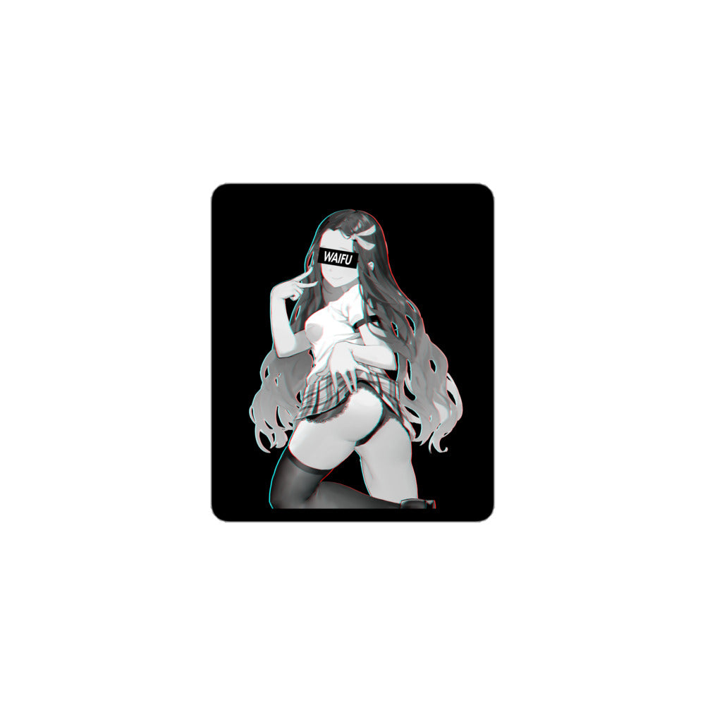Nezuko Waifu Material - Black Edition #003 Kiss Cut Premium Sticker