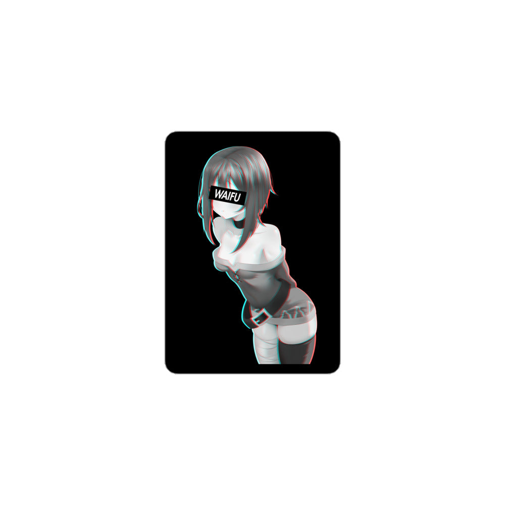 Megumin Waifu Material - Black Edition #001 Kiss Cut Premium Sticker