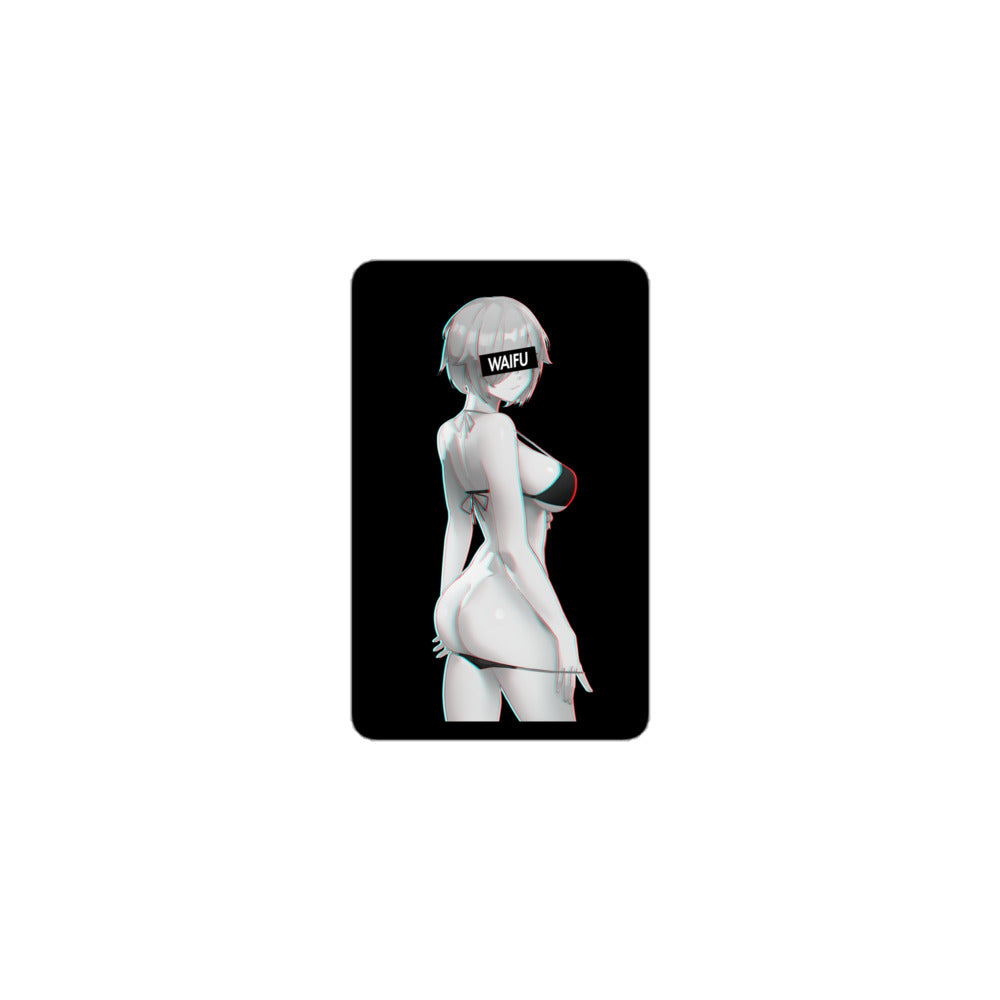 Mash Waifu Material - Black Edition #003 Kiss Cut Premium Sticker