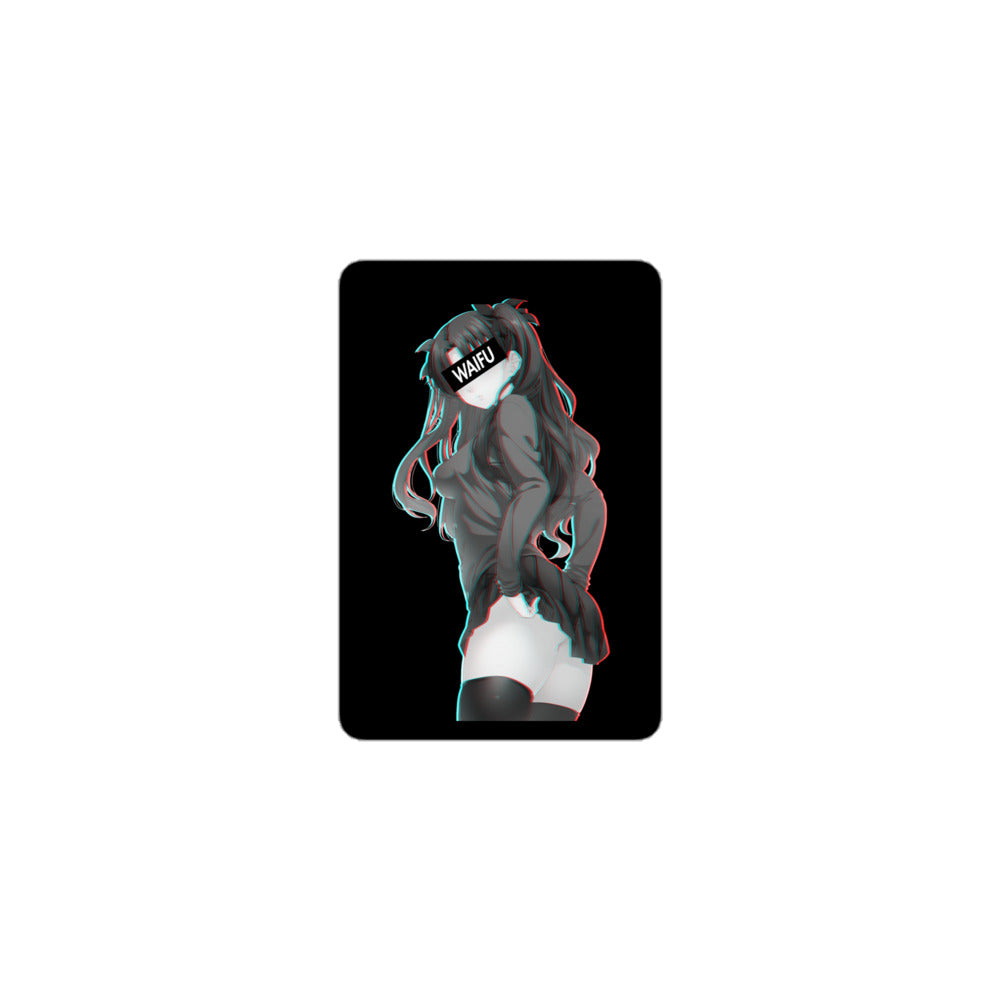 Rin Waifu Material - Black Edition #001 Kiss Cut Premium Sticker
