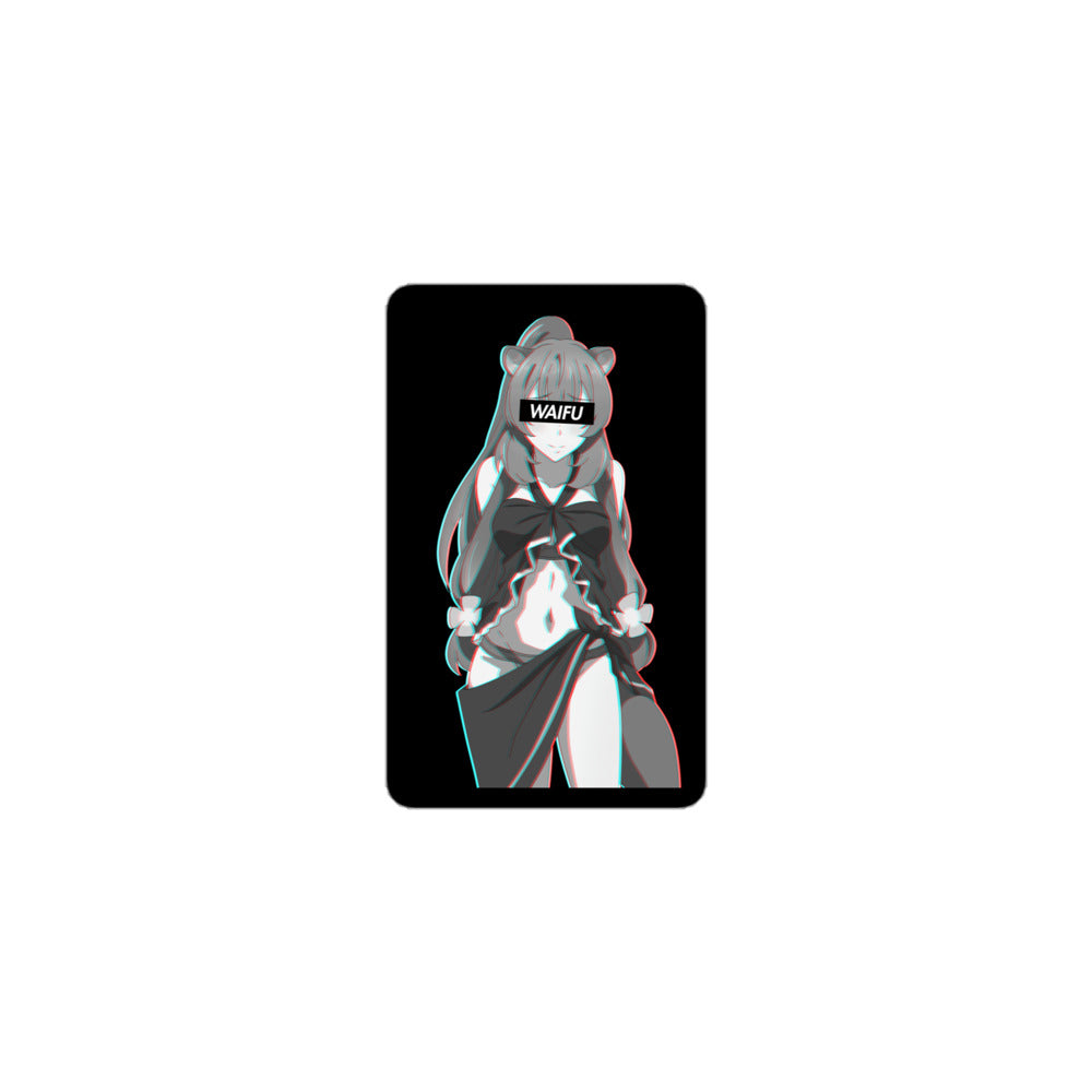 Raphtalia Waifu Material - Black Edition #002 Kiss Cut Premium Sticker