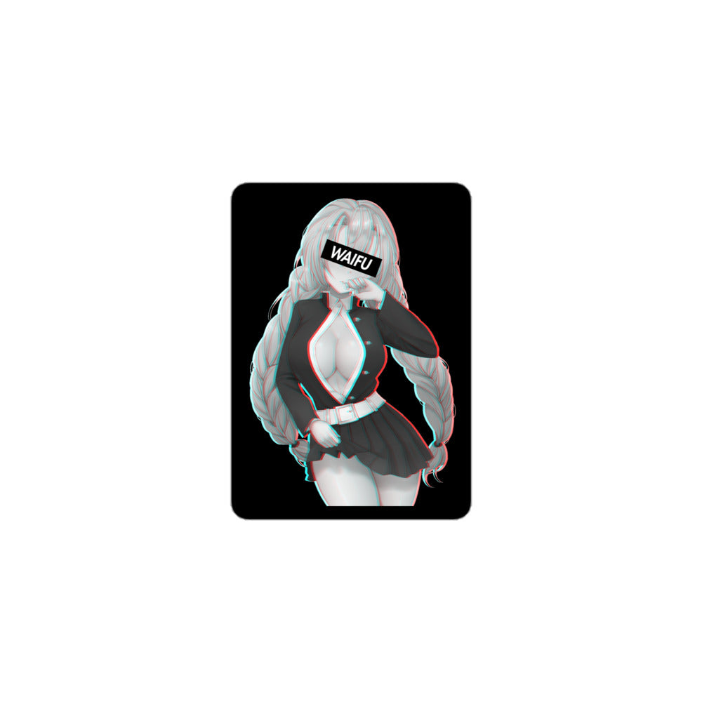 Mitsuri Waifu Material - Black Edition #001 Kiss Cut Premium Sticker