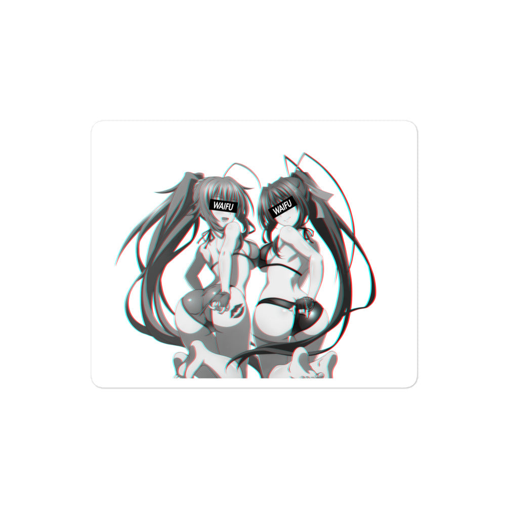 Akeno & Rias Waifu Material #001 Kiss Cut Premium Sticker