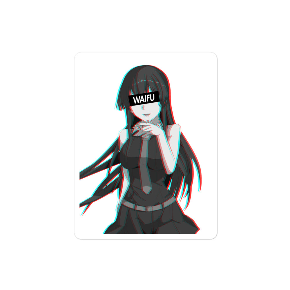 Akame Waifu Material #001 Kiss Cut Premium Sticker