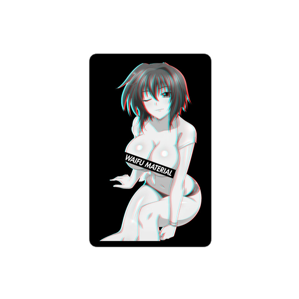 Xenovia Waifu Material - Black Edition #003 Kiss Cut Premium Sticker