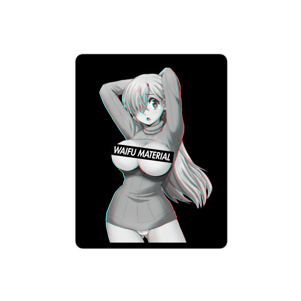 Elizabeth Waifu Material - Black Edition #001 Kiss Cut Premium Sticker