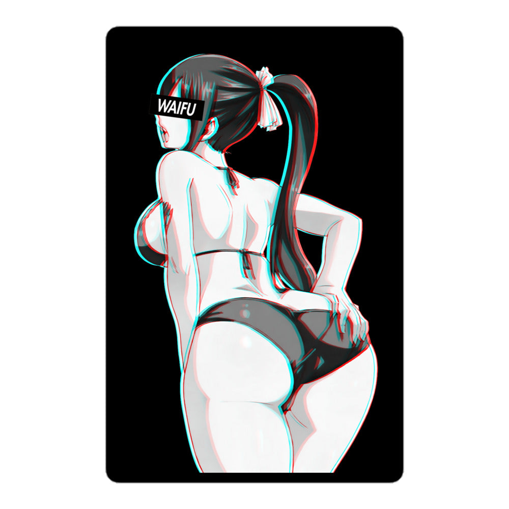 Erza Waifu Material - Black Edition #002 Kiss Cut Premium Sticker