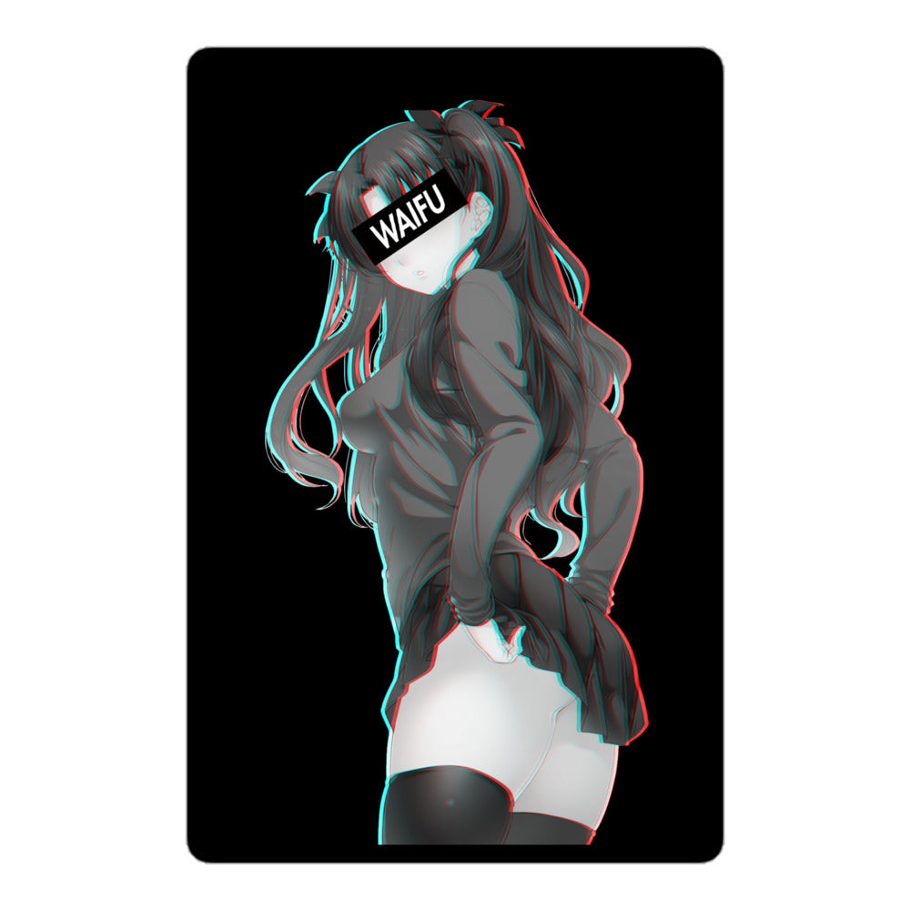 Rin Waifu Material - Black Edition #001 Kiss Cut Premium Sticker