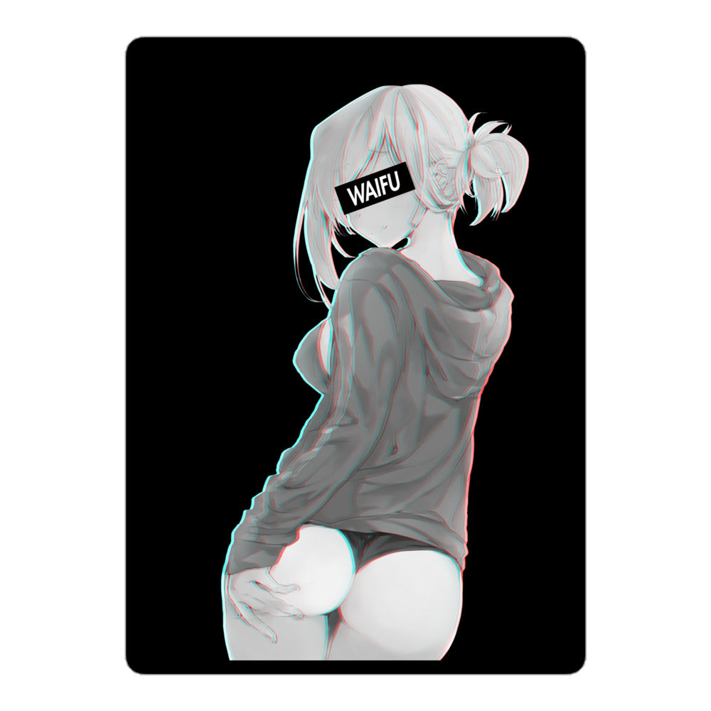 Musashi Miyamoto Waifu Material - Black Edition #002 Kiss Cut Premium Sticker