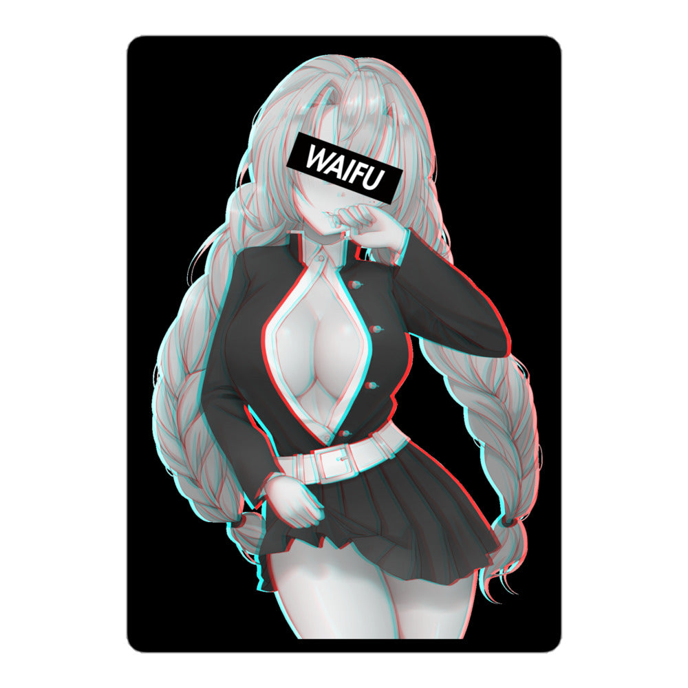 Mitsuri Waifu Material - Black Edition #001 Kiss Cut Premium Sticker