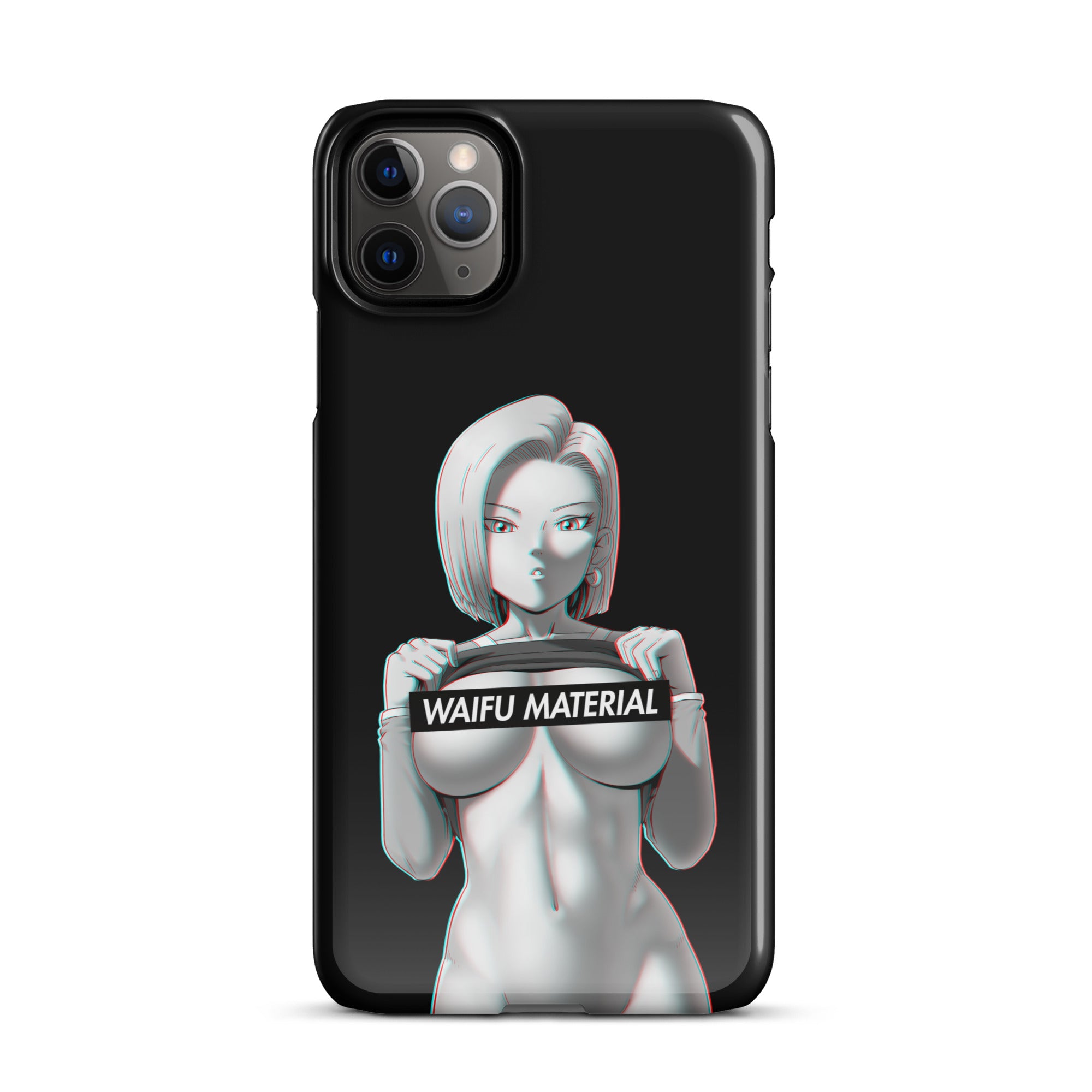 C18 Waifu Material - Black Edition #001 iPhone Premium Case
