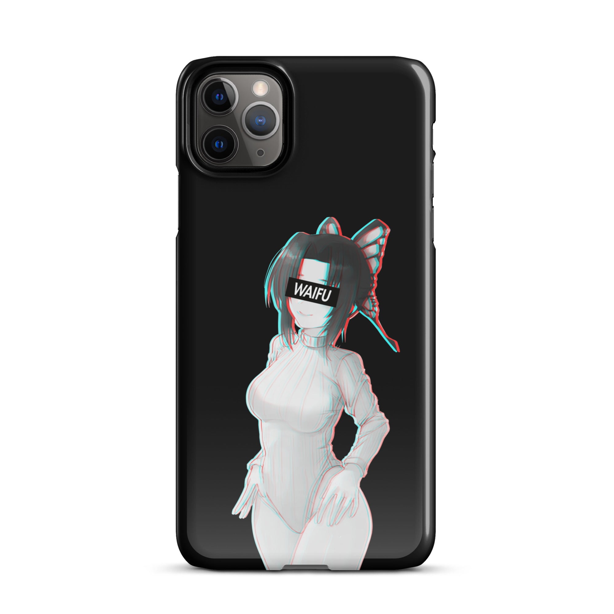 Shinobu Waifu Material - Black Edition #002 iPhone Premium Case