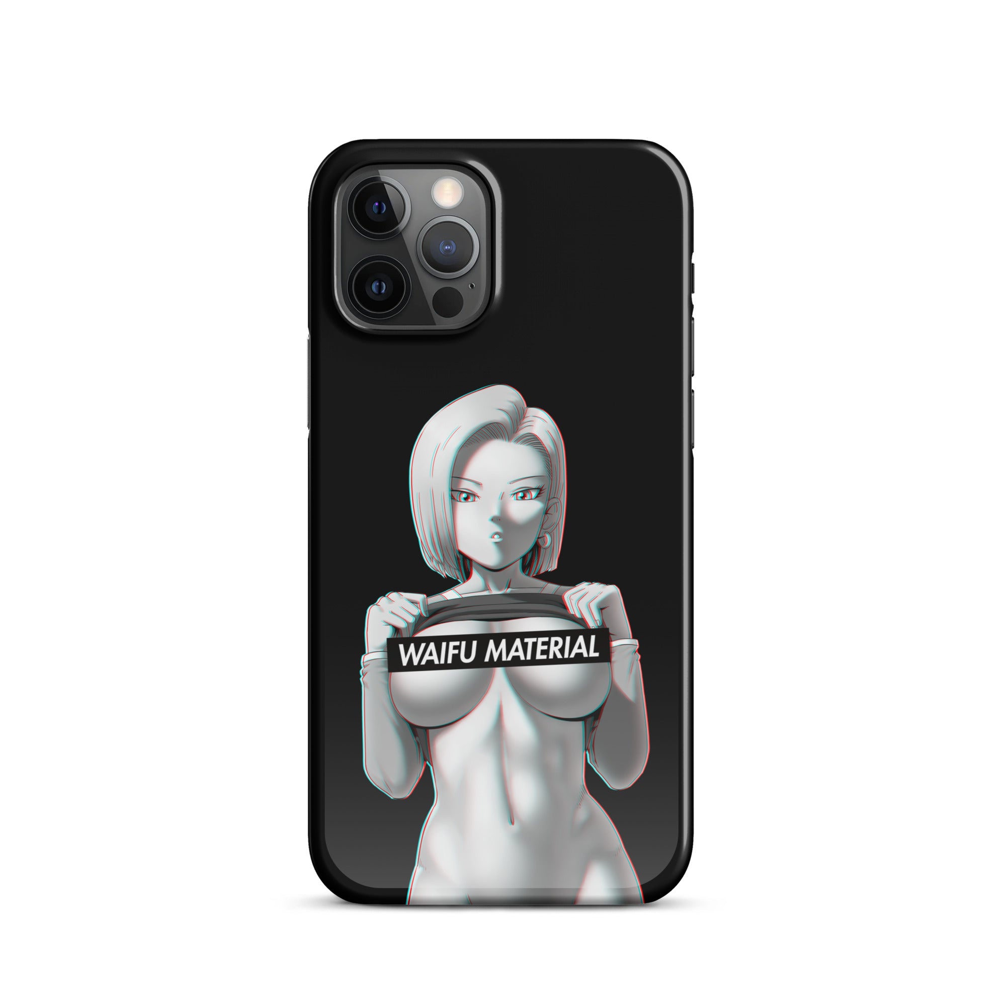 C18 Waifu Material - Black Edition #001 iPhone Premium Case