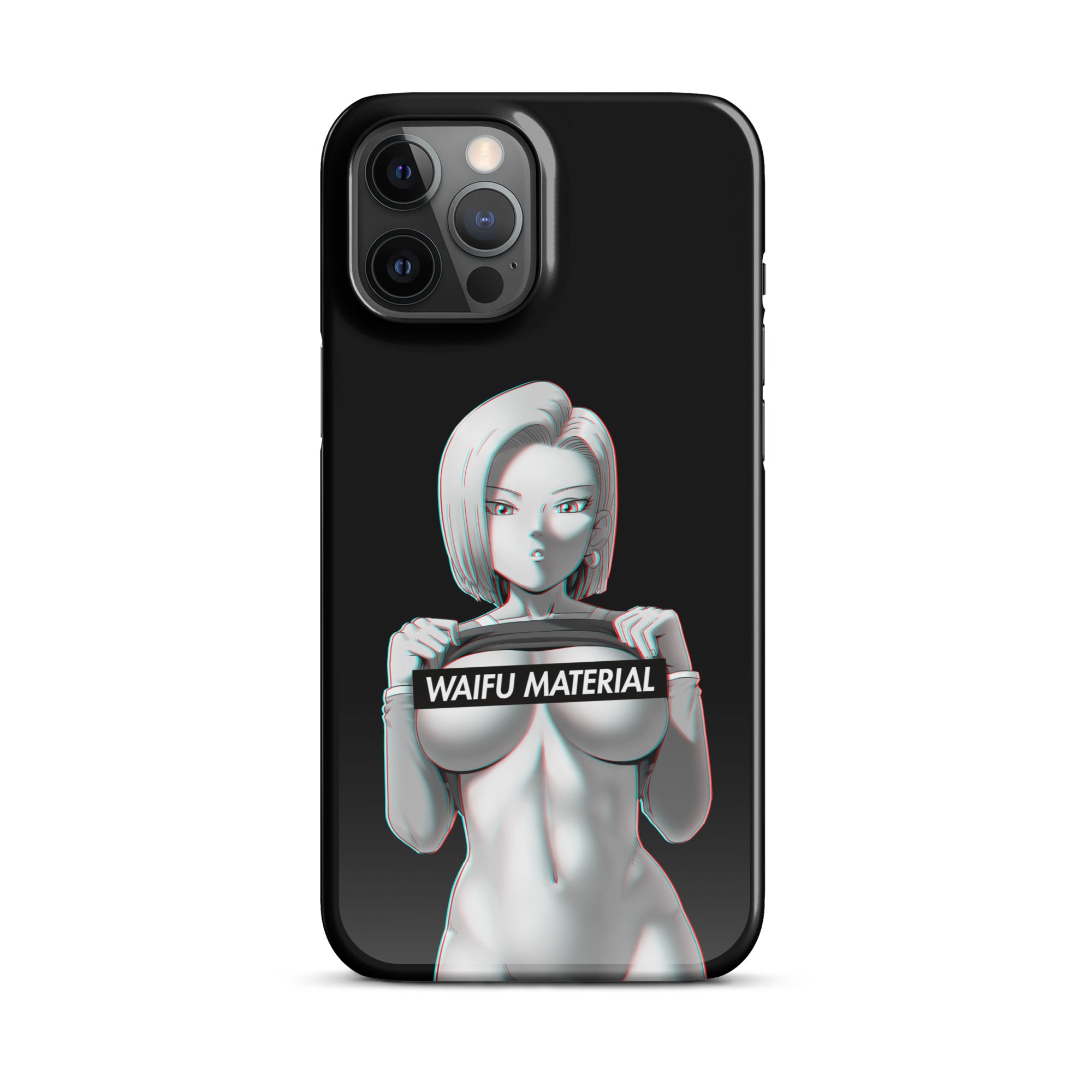 C18 Waifu Material - Black Edition #001 iPhone Premium Case