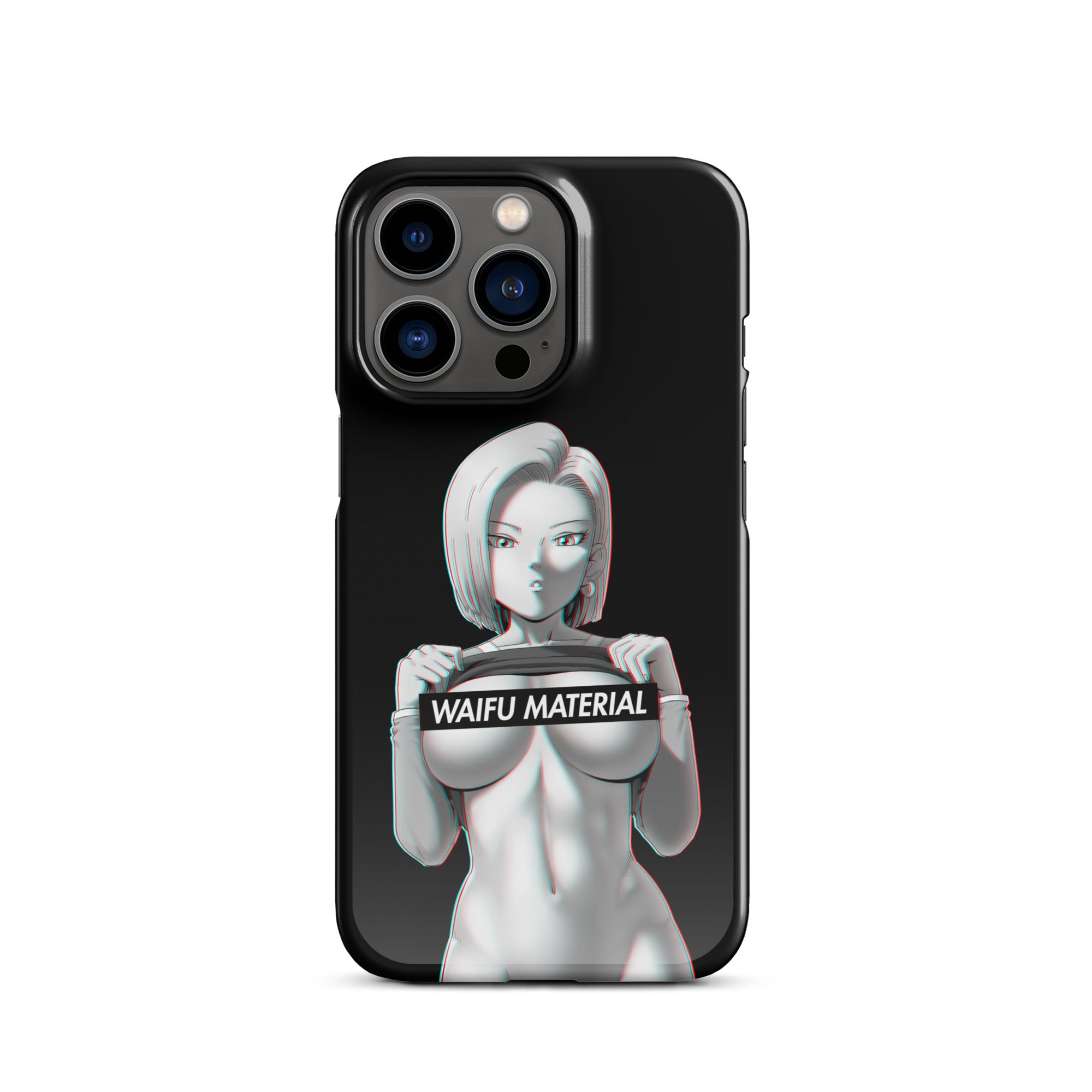 C18 Waifu Material - Black Edition #001 iPhone Premium Case