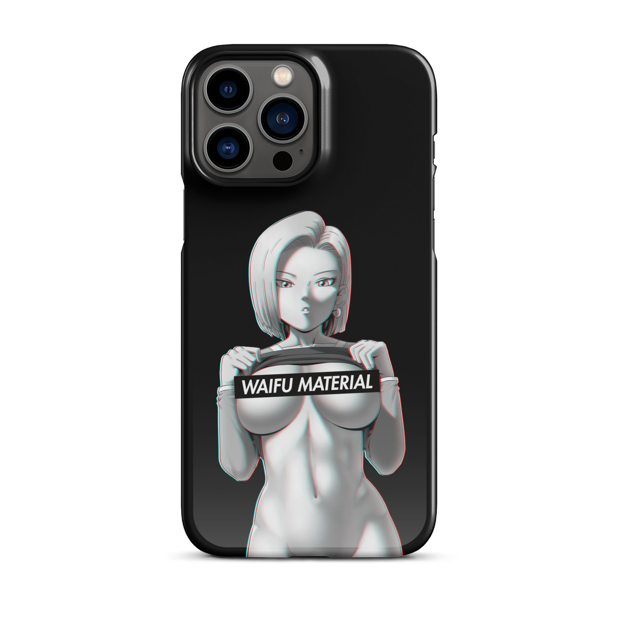 C18 Waifu Material - Black Edition #001 iPhone Premium Case