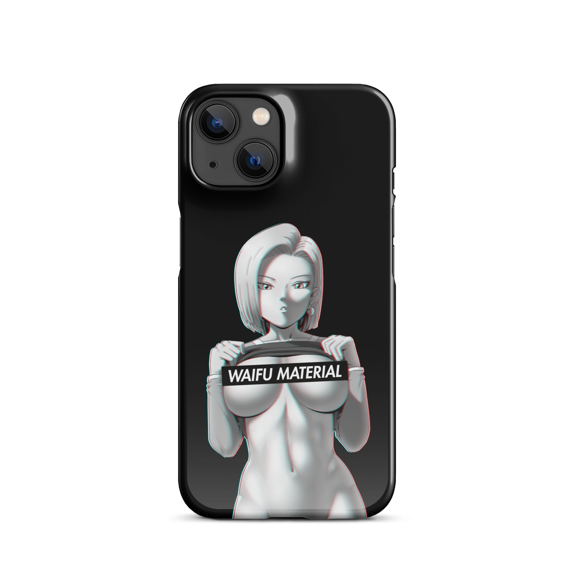 C18 Waifu Material - Black Edition #001 iPhone Premium Case