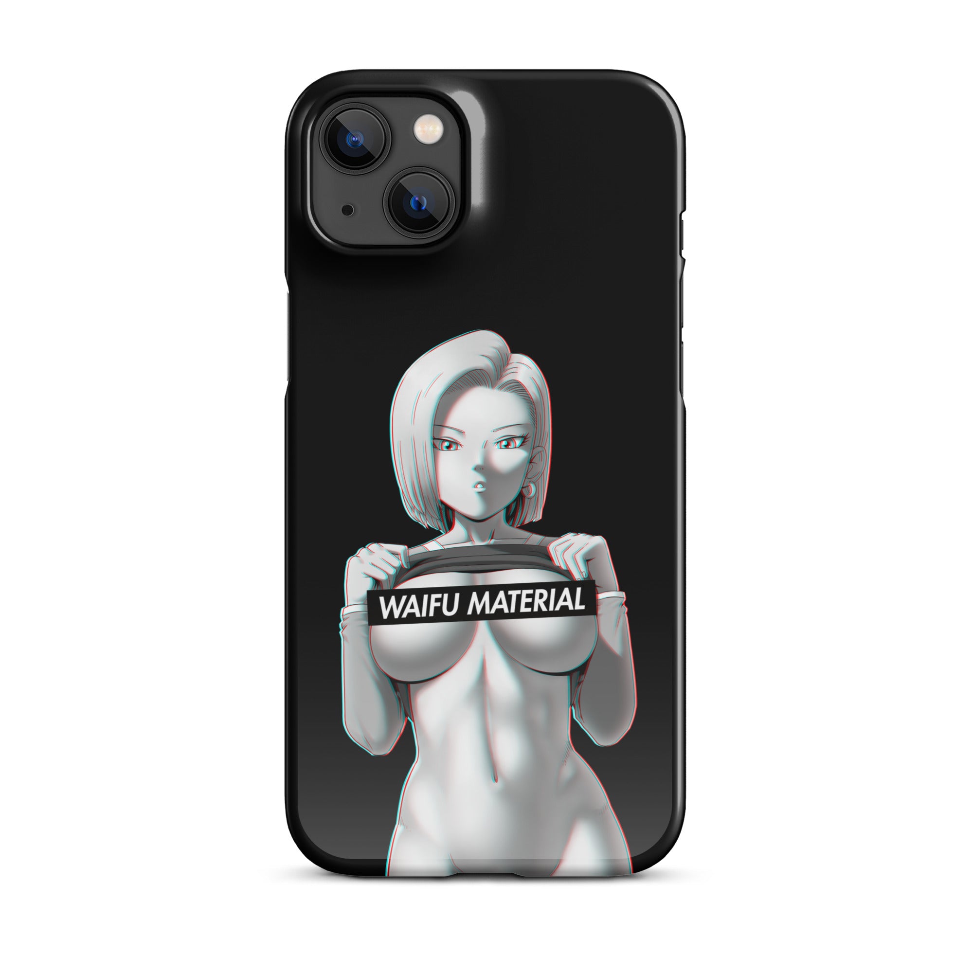 C18 Waifu Material - Black Edition #001 iPhone Premium Case