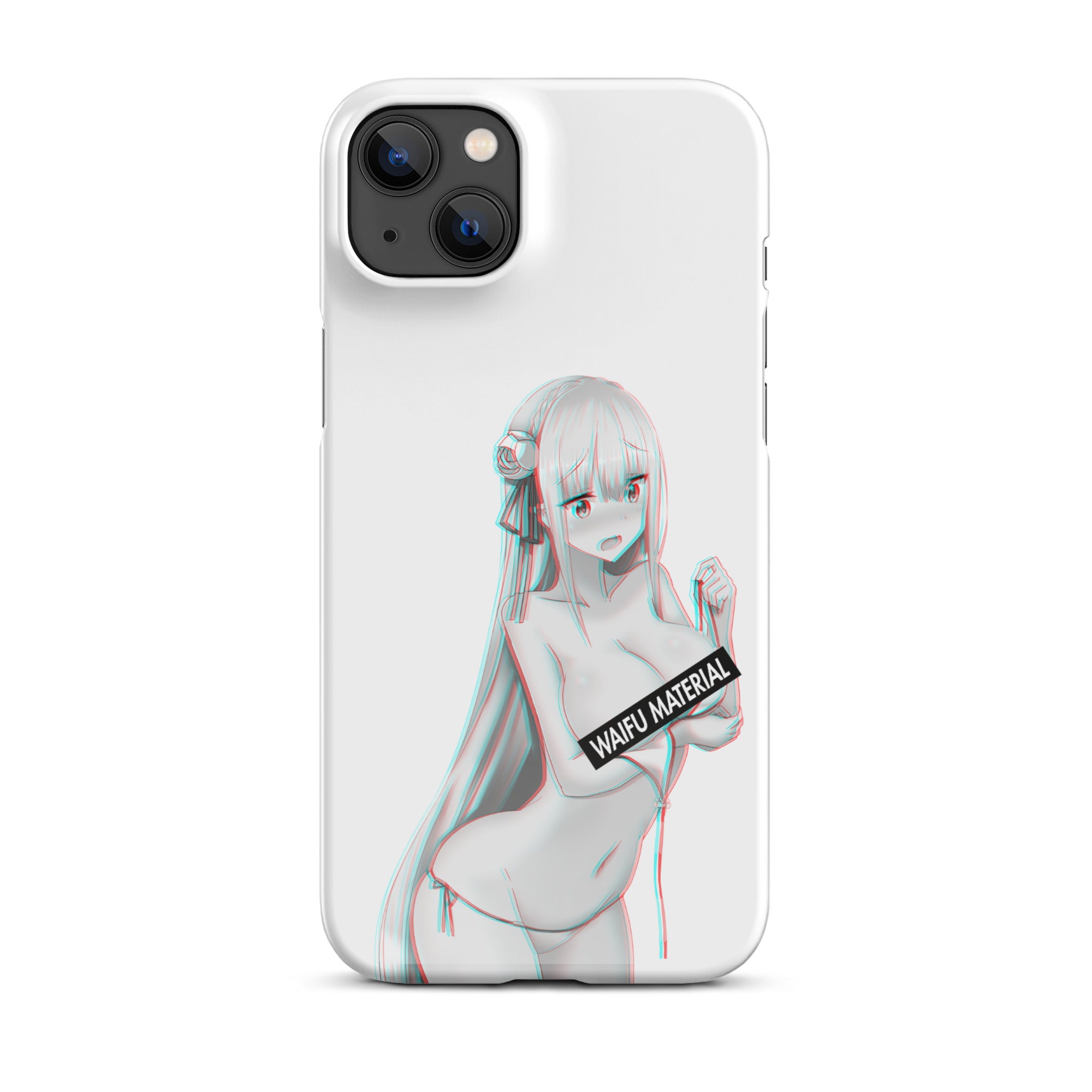 Emilia Waifu Material #003 iPhone Premium Case