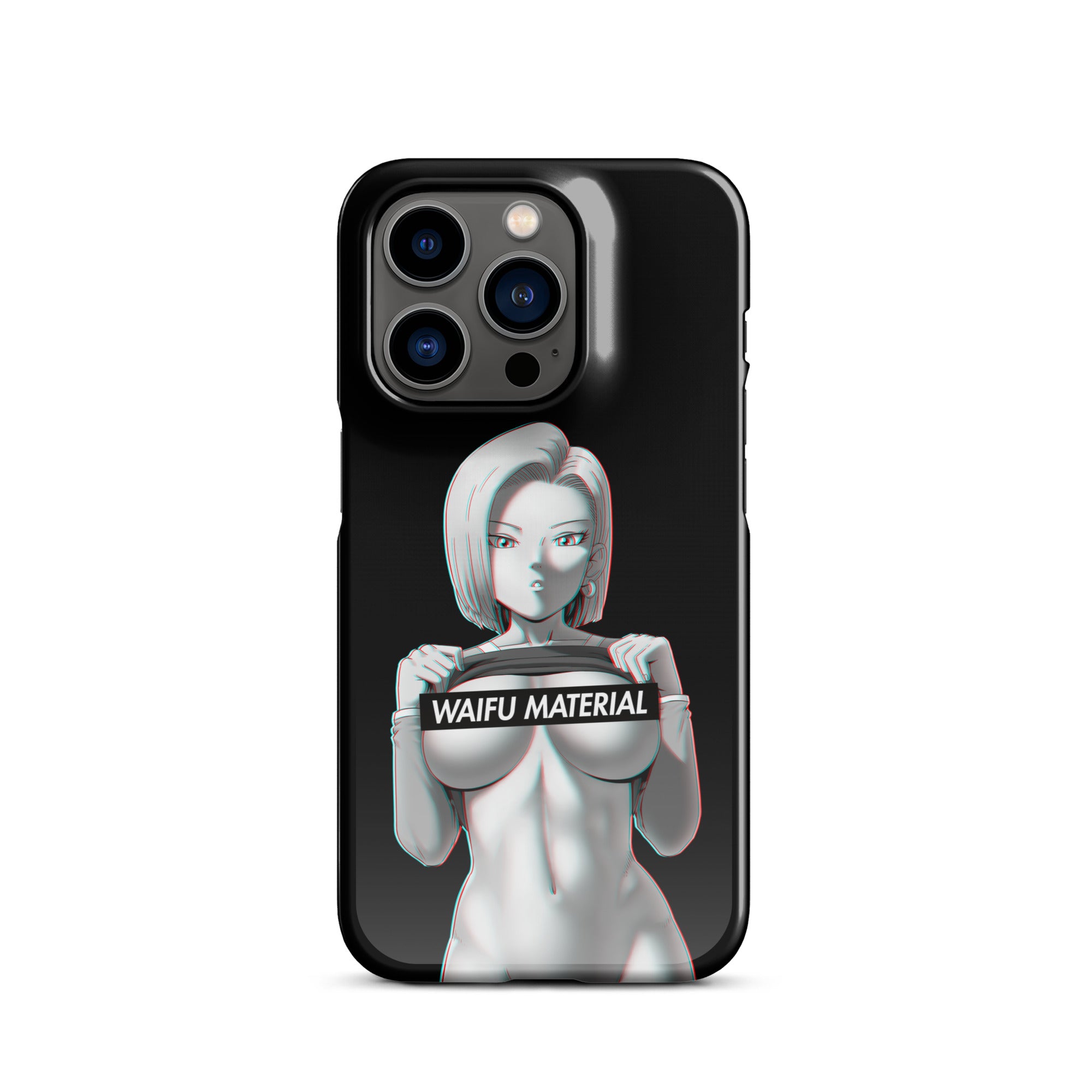 C18 Waifu Material - Black Edition #001 iPhone Premium Case