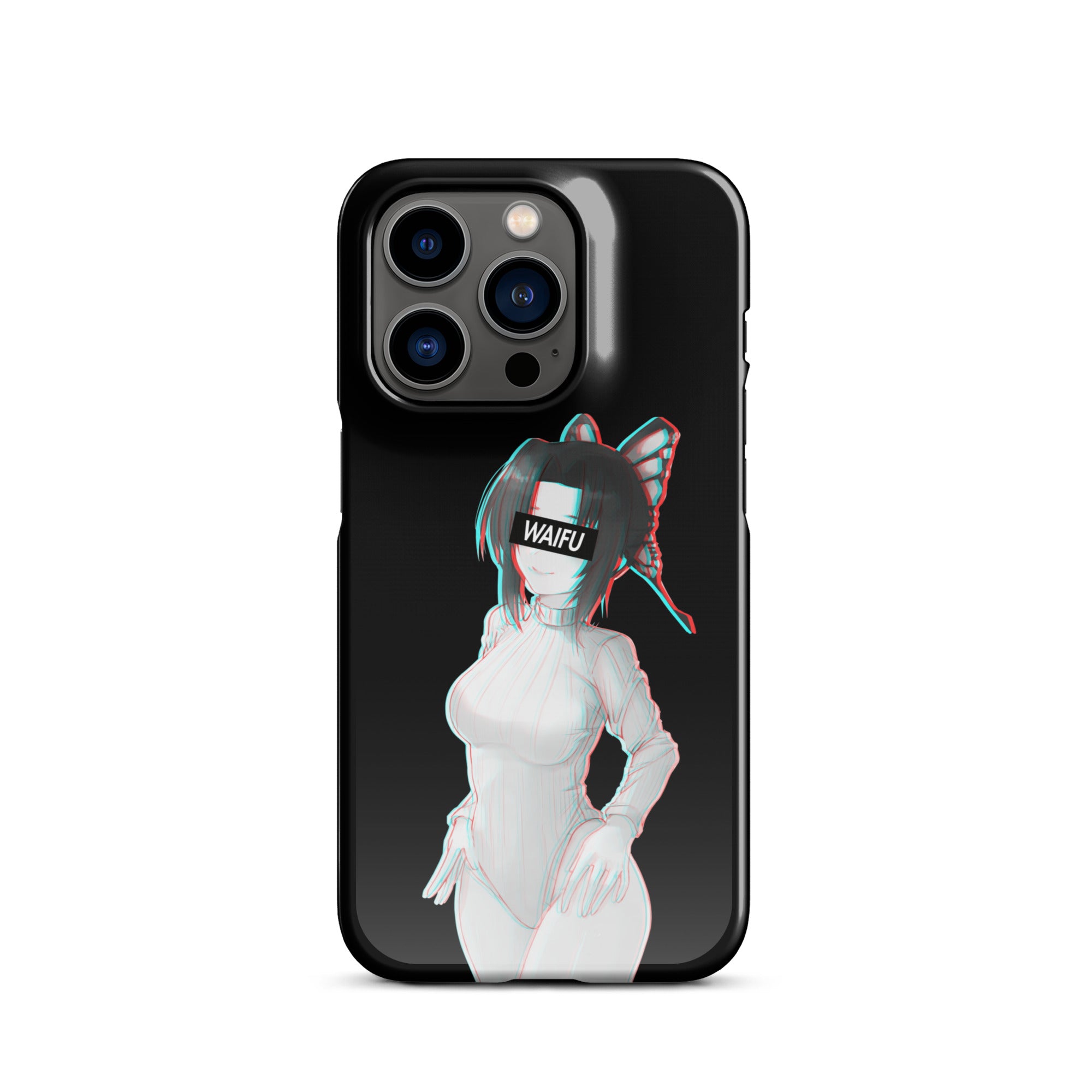 Shinobu Waifu Material - Black Edition #002 iPhone Premium Case