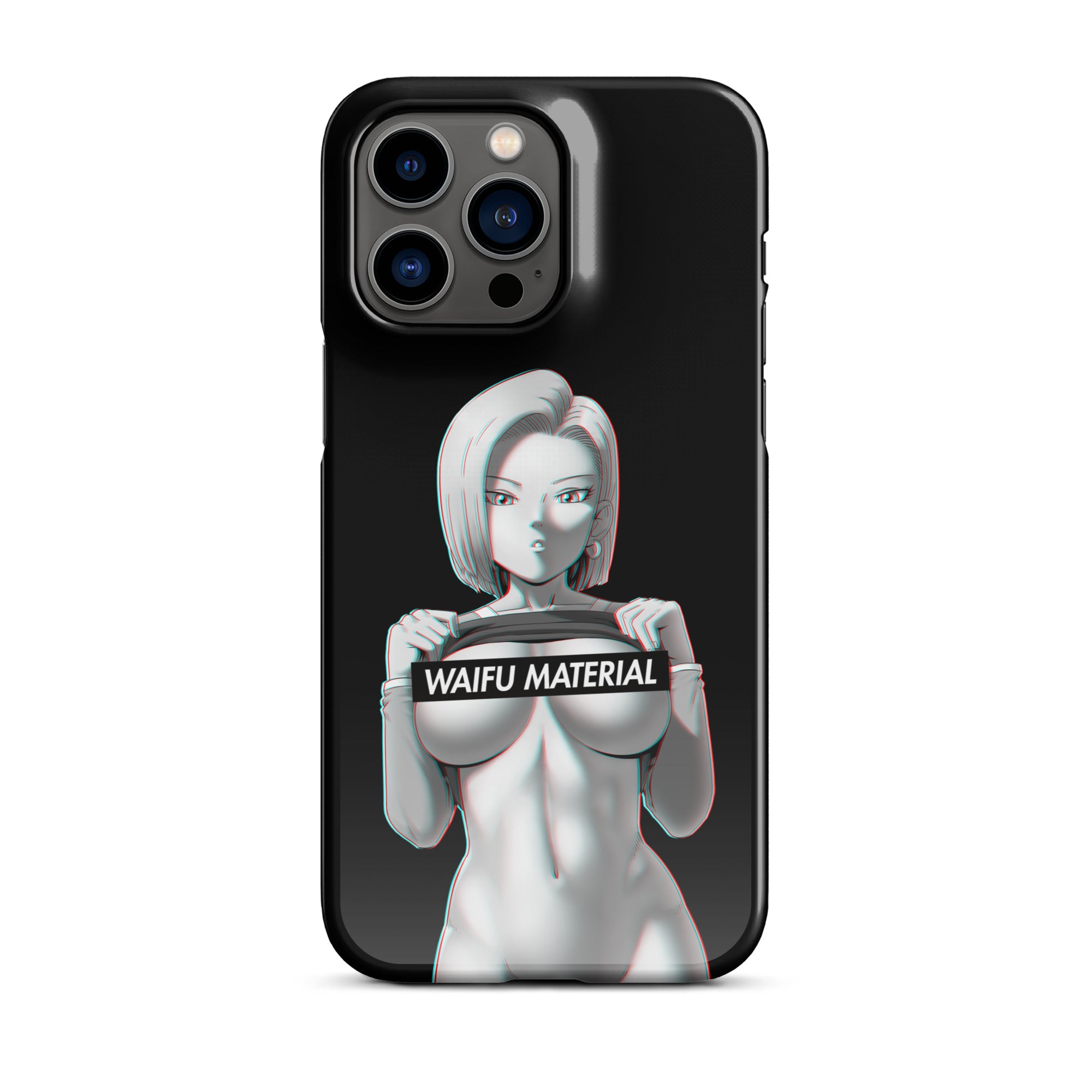 C18 Waifu Material - Black Edition #001 iPhone Premium Case