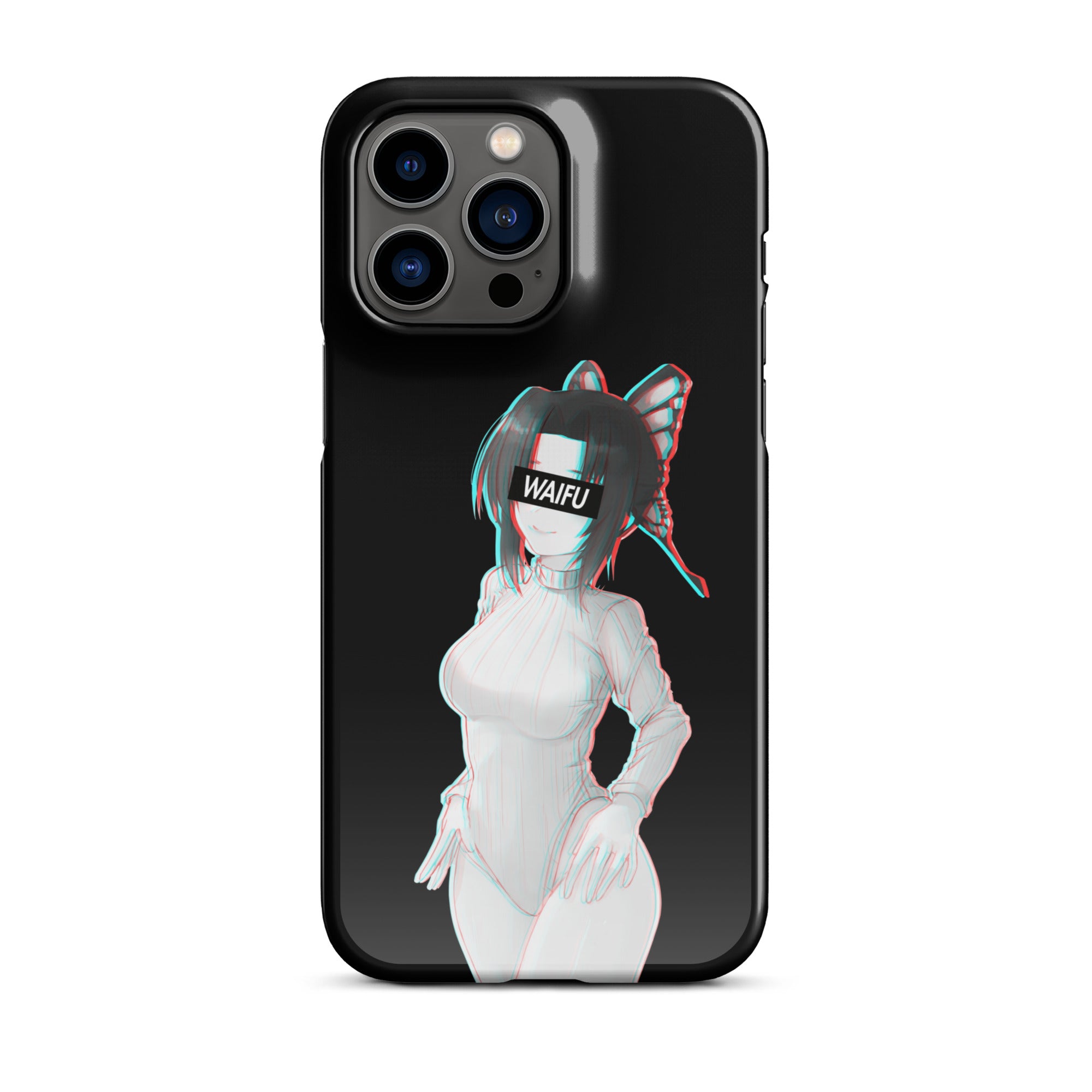 Shinobu Waifu Material - Black Edition #002 iPhone Premium Case