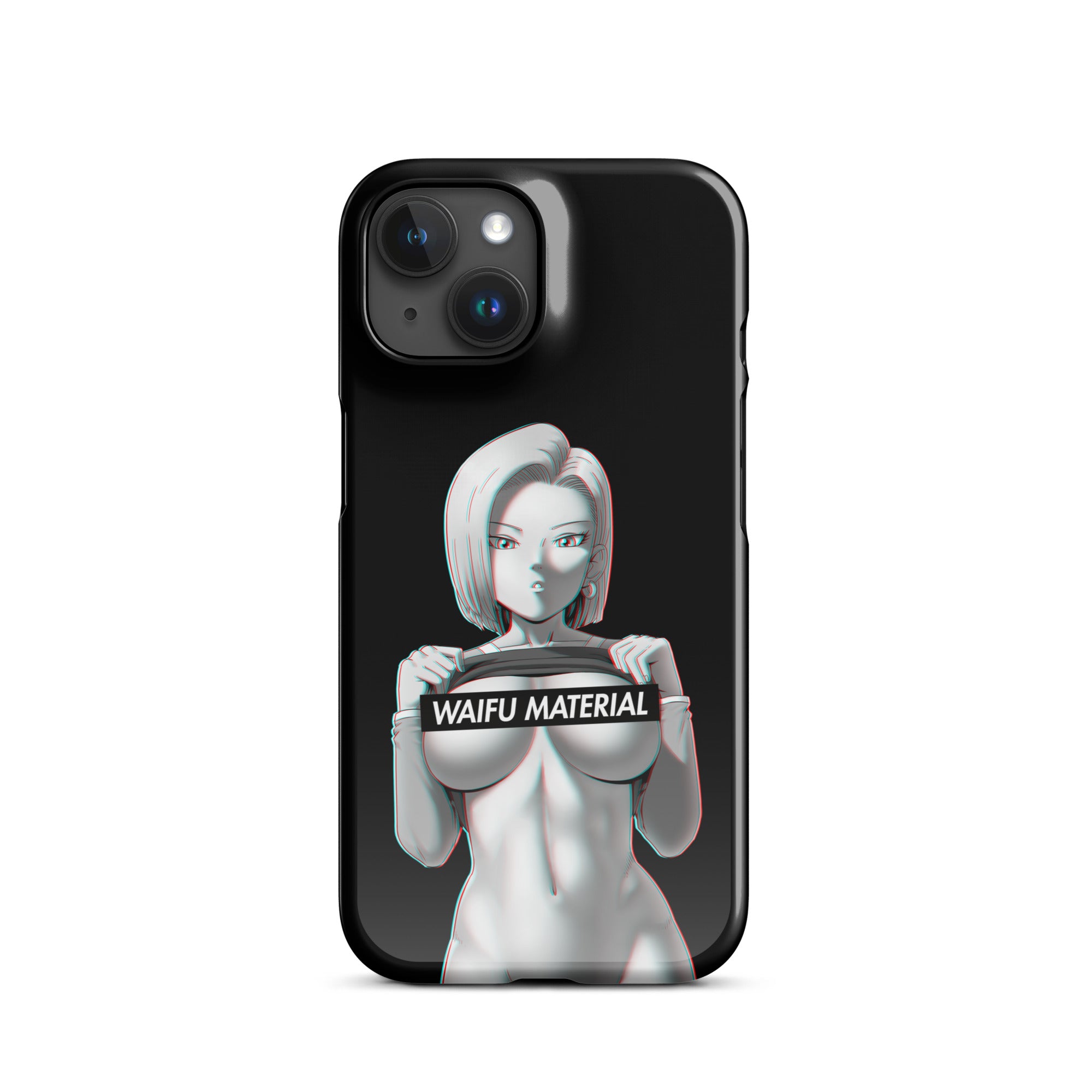 C18 Waifu Material - Black Edition #001 iPhone Premium Case