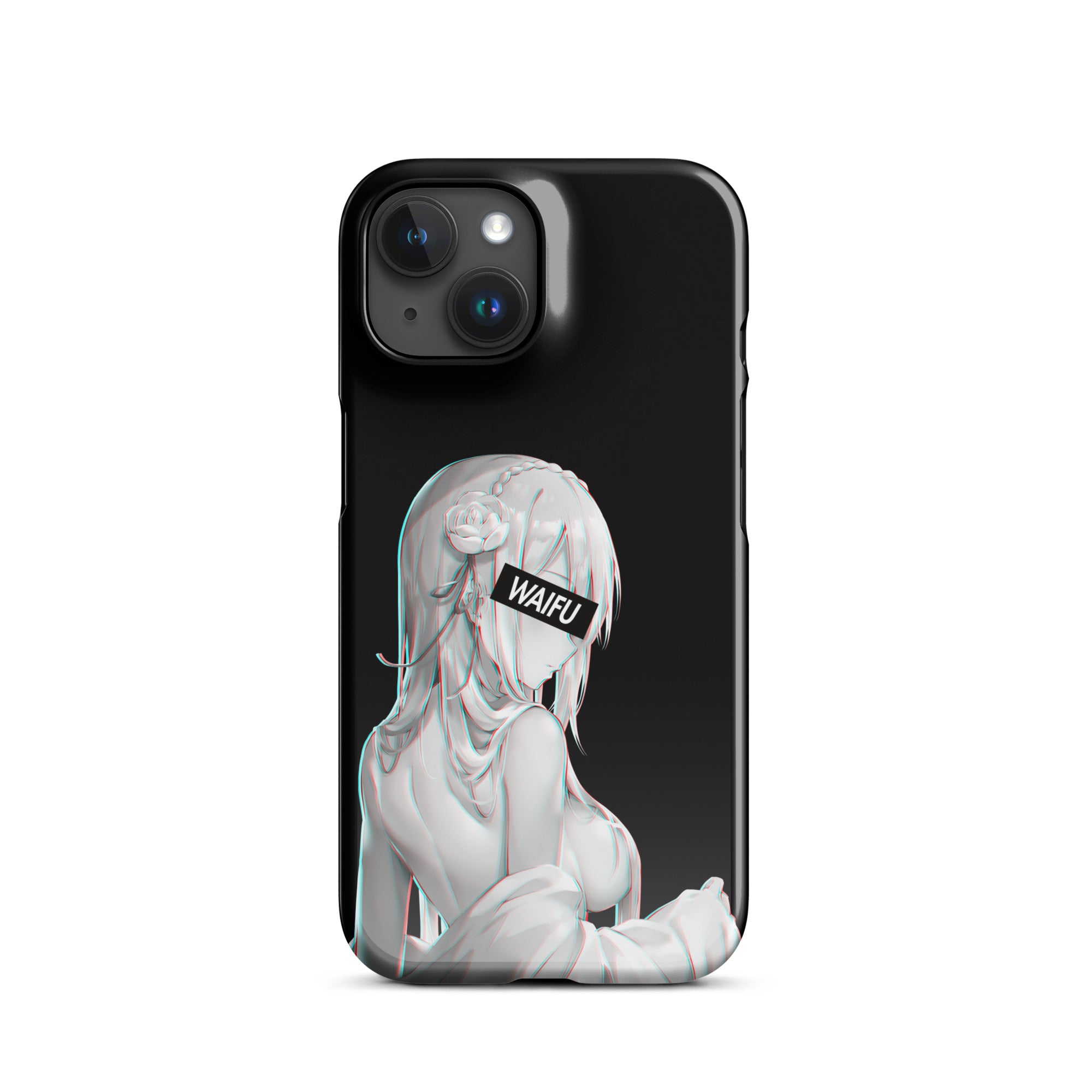 Emilia Waifu Material - Black Edition #001 iPhone Premium Case