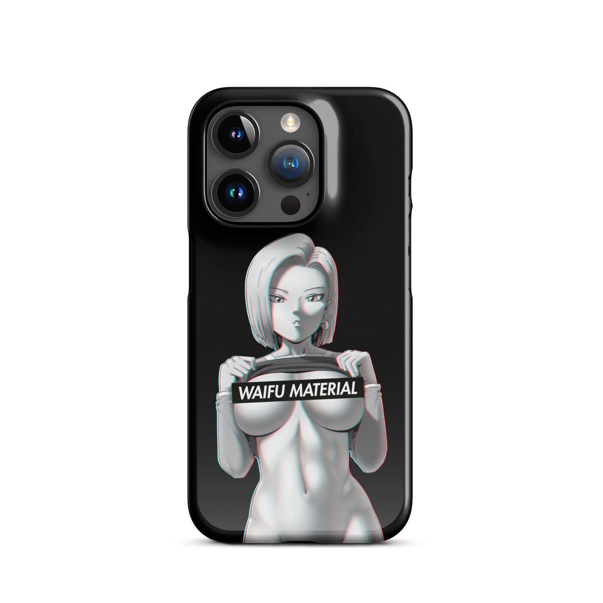 C18 Waifu Material - Black Edition #001 iPhone Premium Case