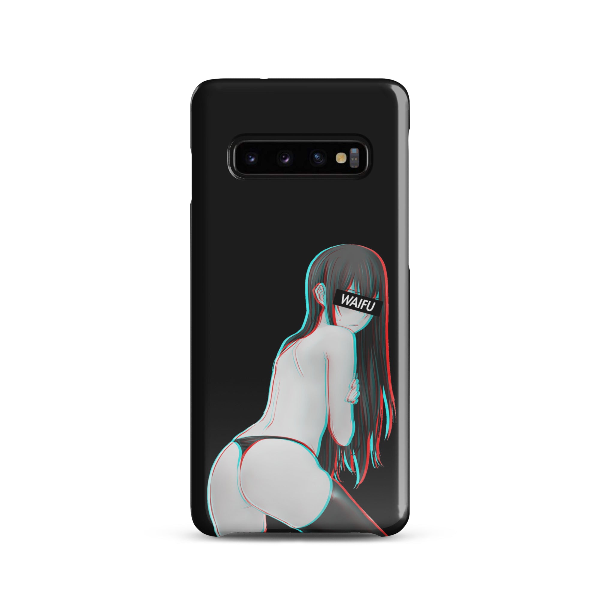 Kurisu Waifu Material - Black Edition #001 Samsung Premium Case