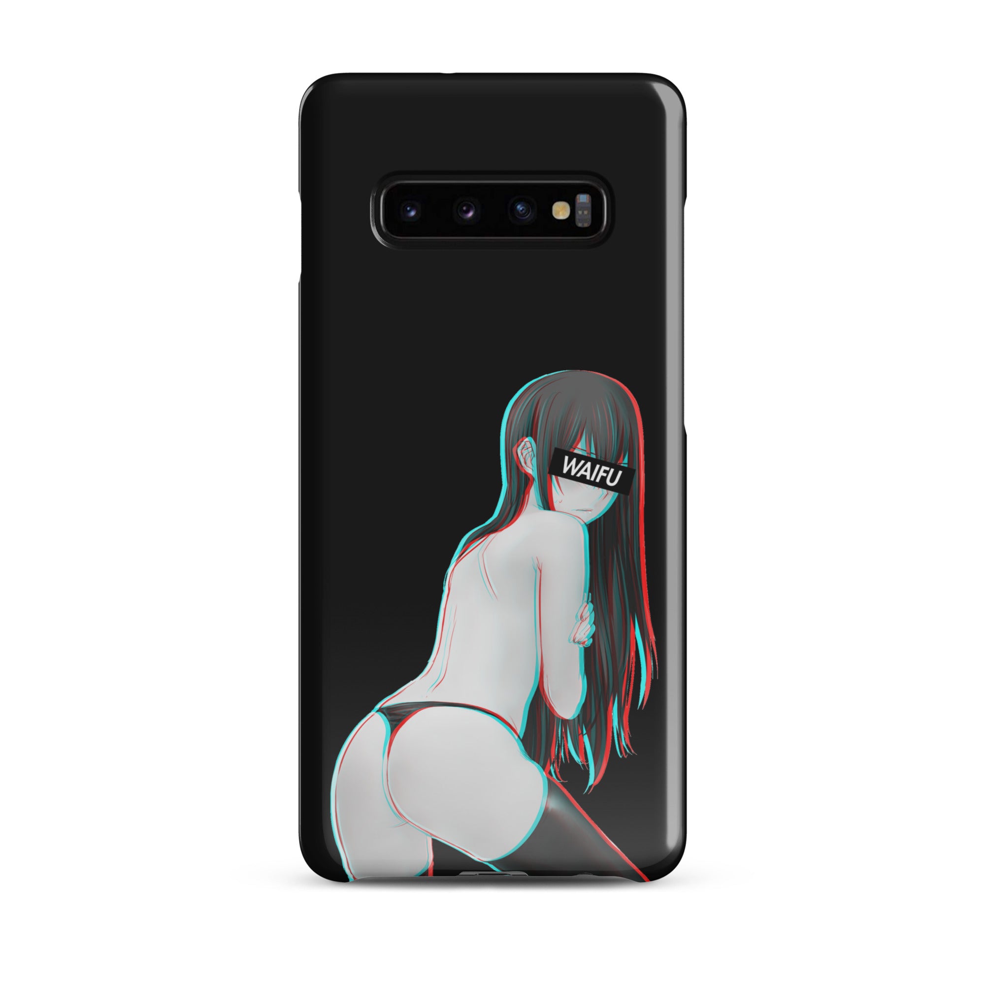 Kurisu Waifu Material - Black Edition #001 Samsung Premium Case