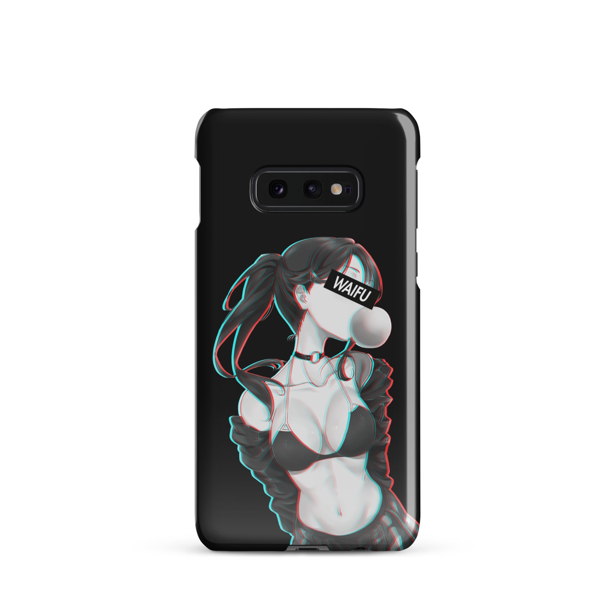 Cute Anime Girl Waifu Material - Black Edition #001 Samsung Premium Case