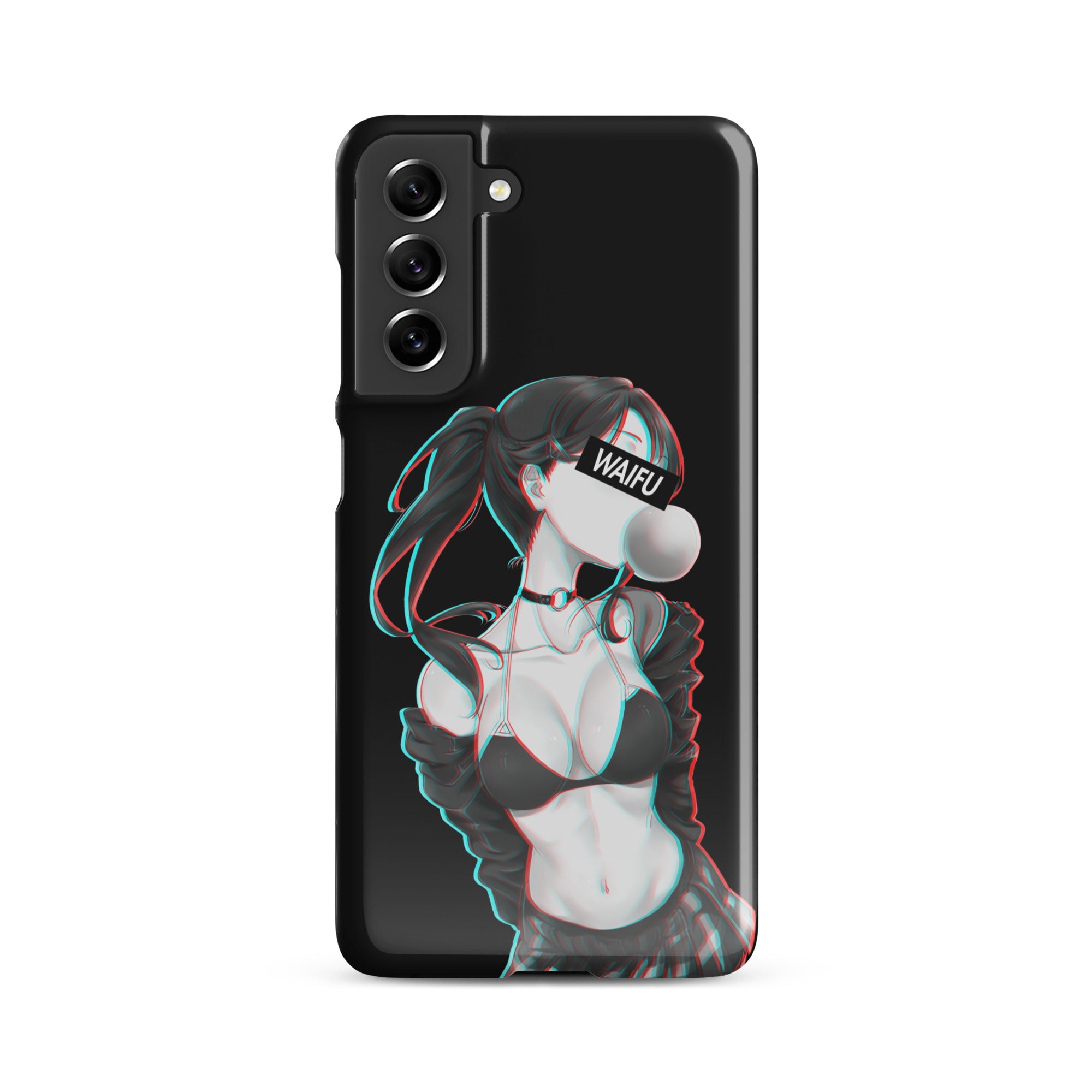 Cute Anime Girl Waifu Material - Black Edition #001 Samsung Premium Case