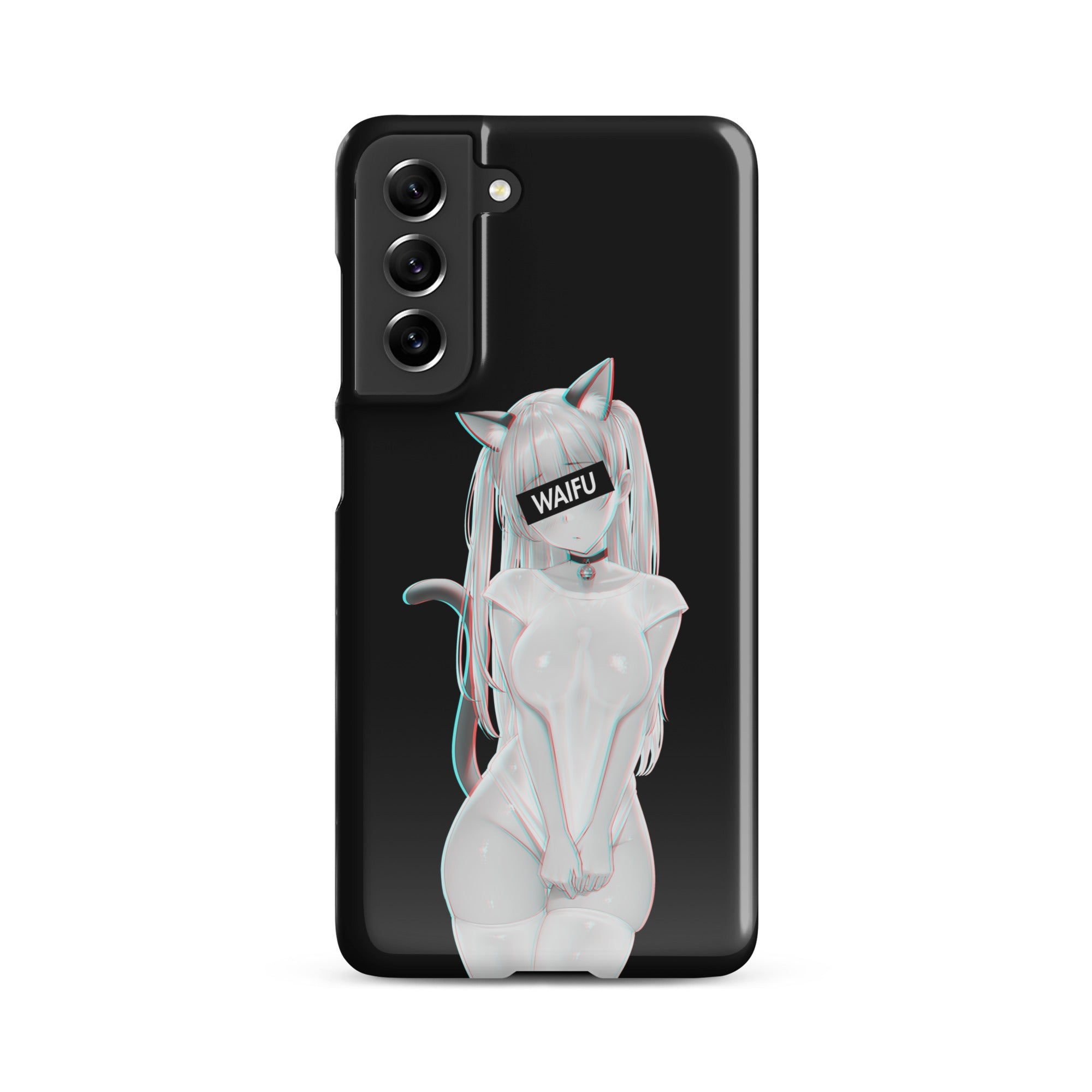Cute Anime Girl Waifu Material - Black Edition #002 Samsung Premium Case