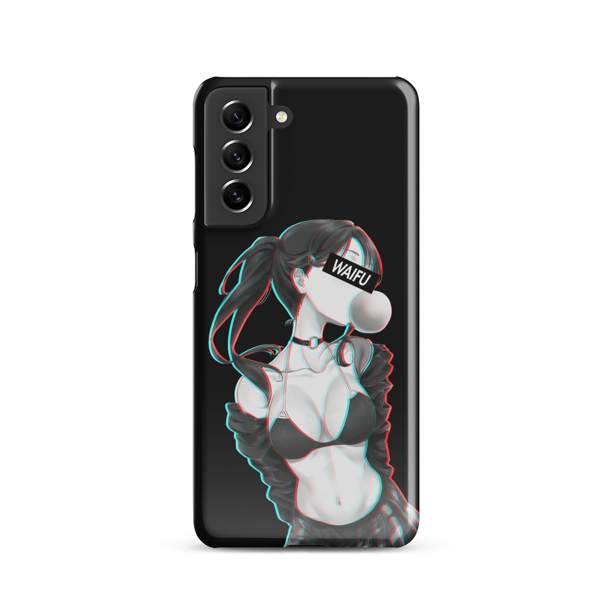 Cute Anime Girl Waifu Material - Black Edition #001 Samsung Premium Case