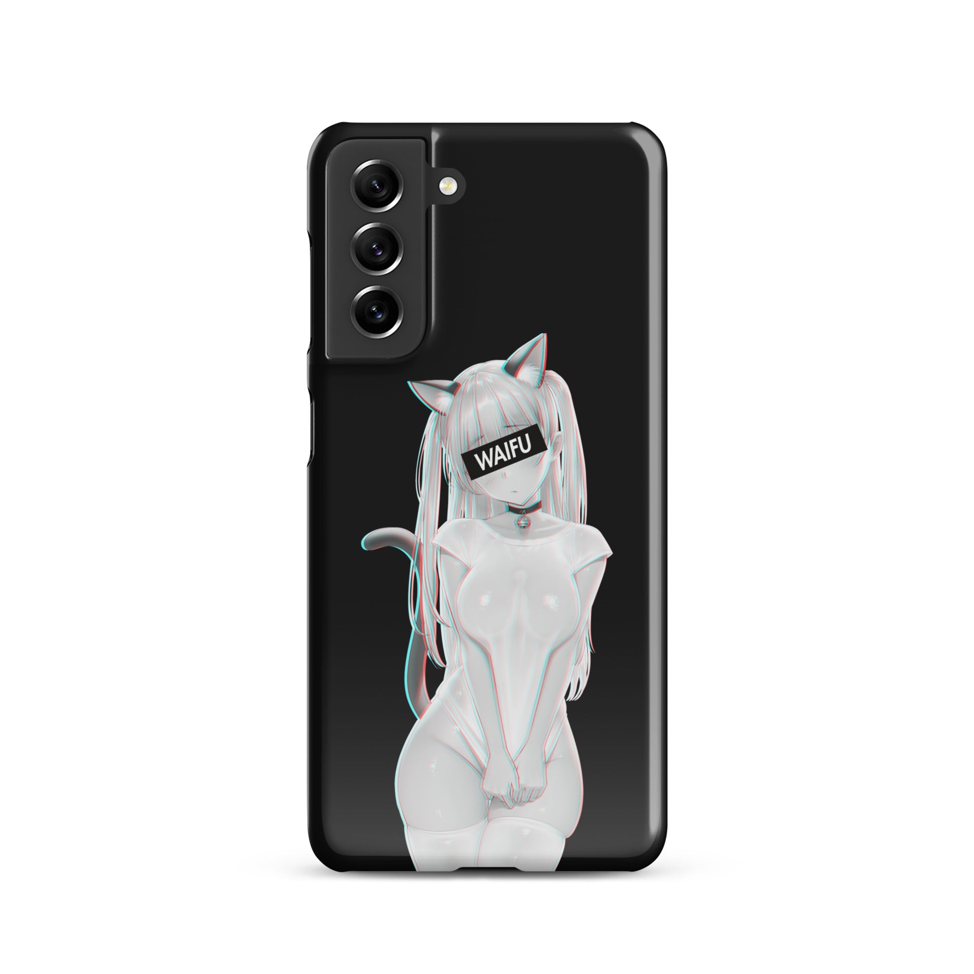 Cute Anime Girl Waifu Material - Black Edition #002 Samsung Premium Case