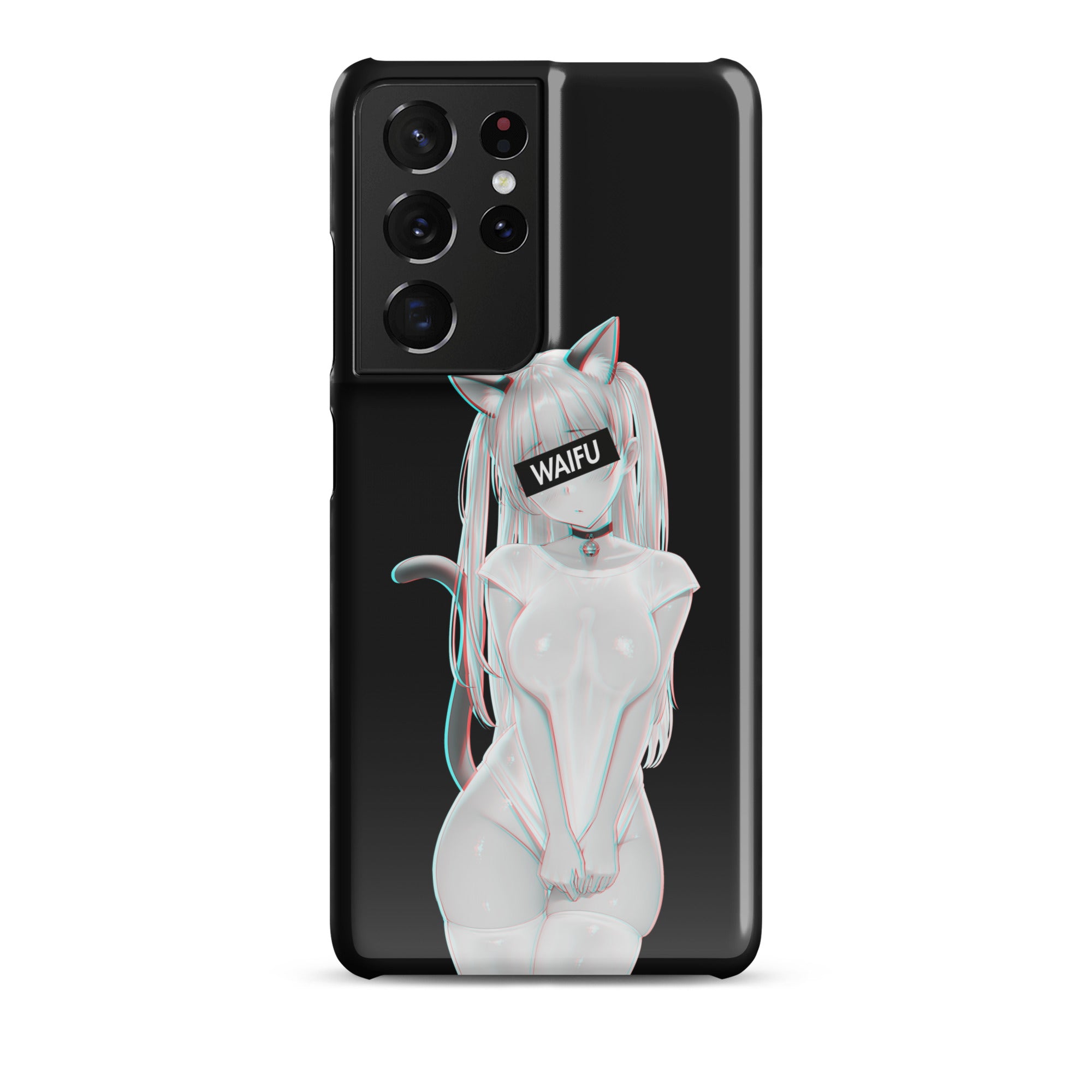 Cute Anime Girl Waifu Material - Black Edition #002 Samsung Premium Case