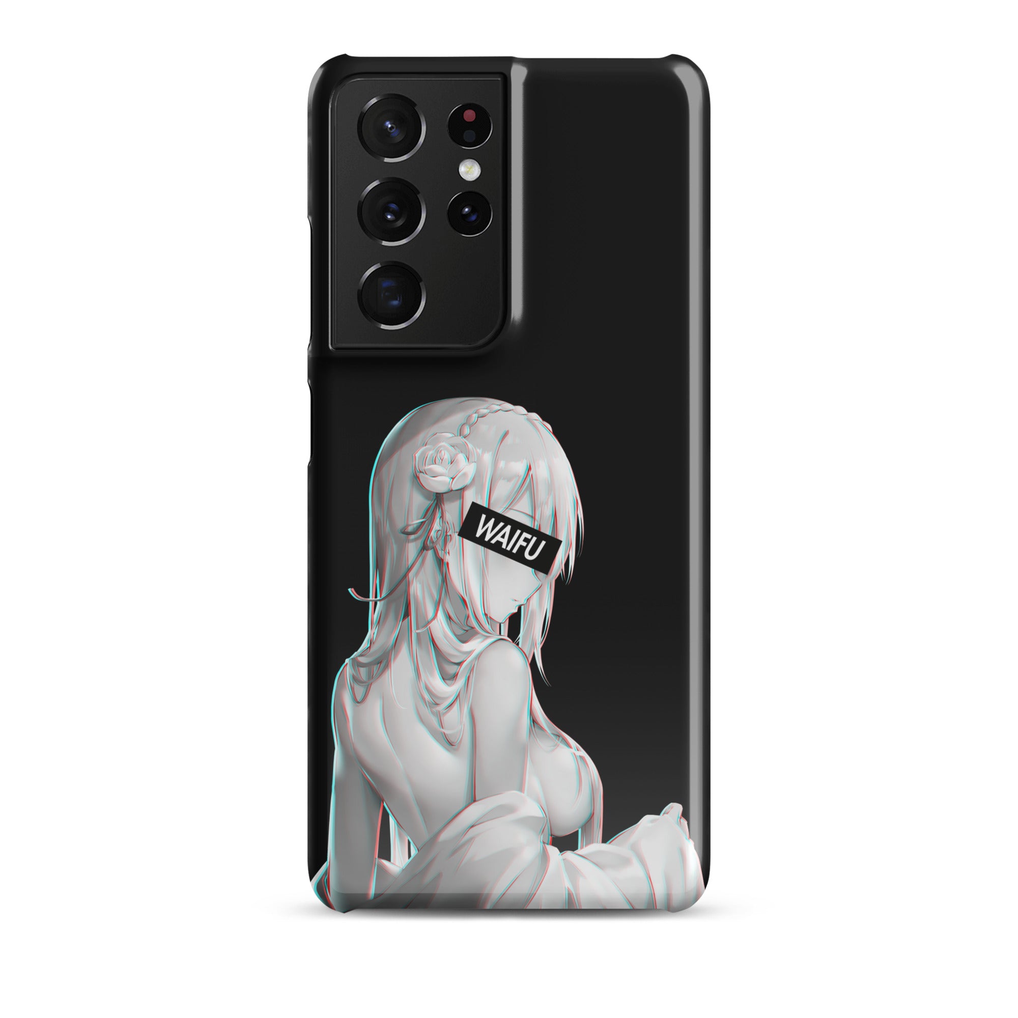 Emilia Waifu Material - Black Edition #001 Samsung Premium Case