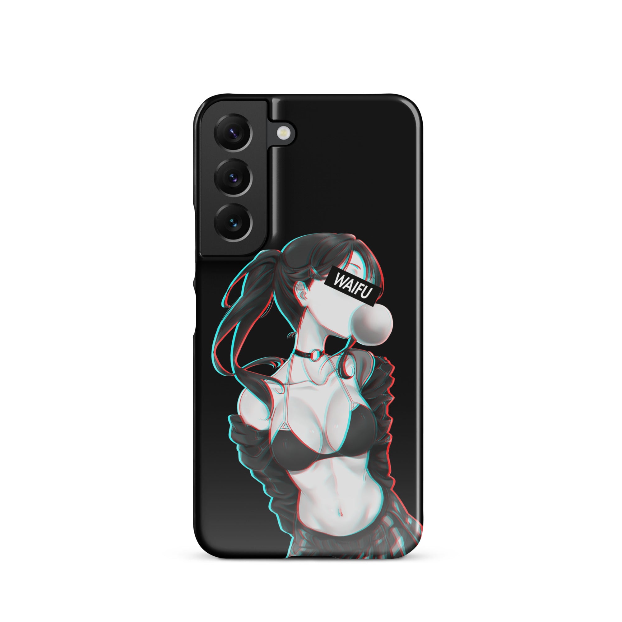 Cute Anime Girl Waifu Material - Black Edition #001 Samsung Premium Case