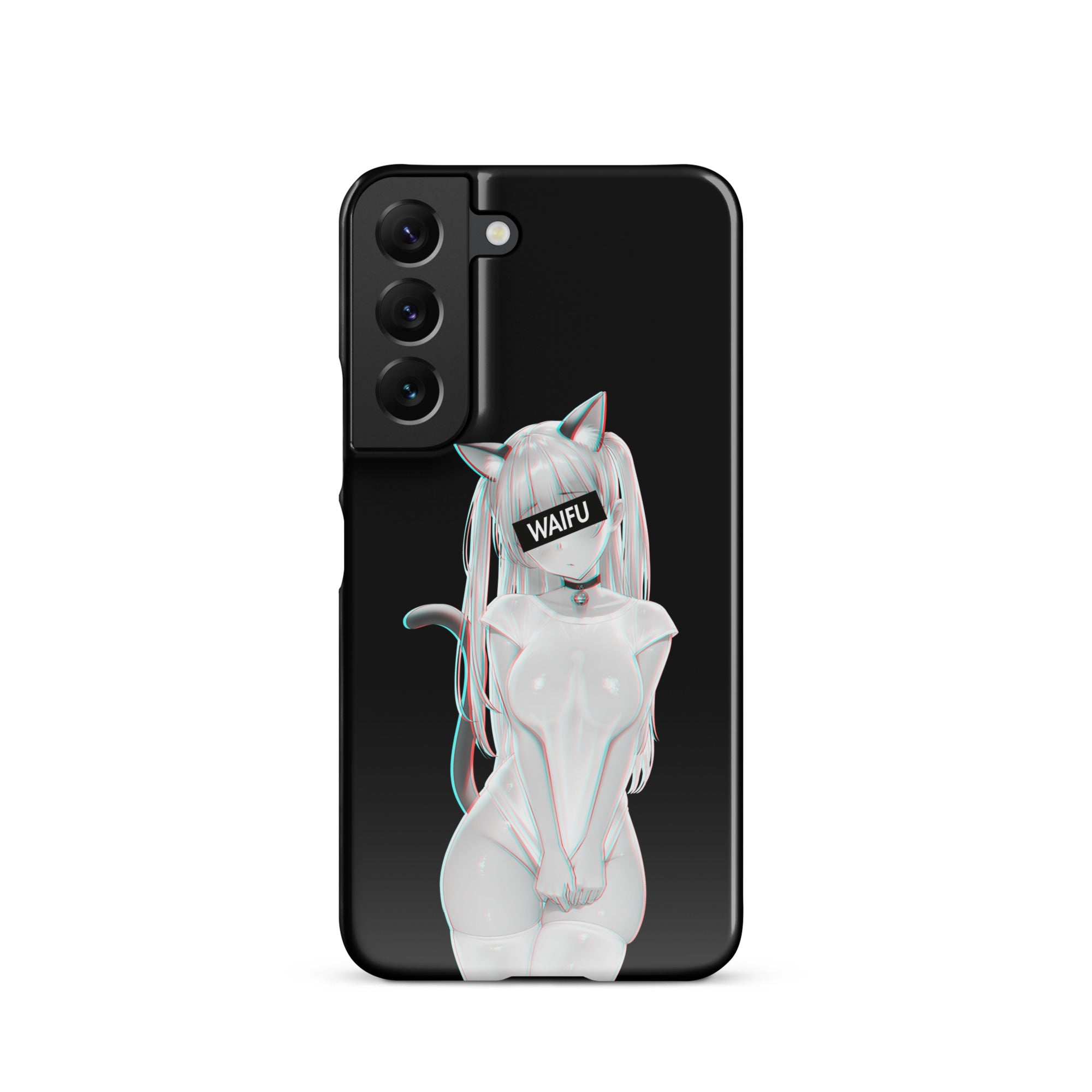 Cute Anime Girl Waifu Material - Black Edition #002 Samsung Premium Case