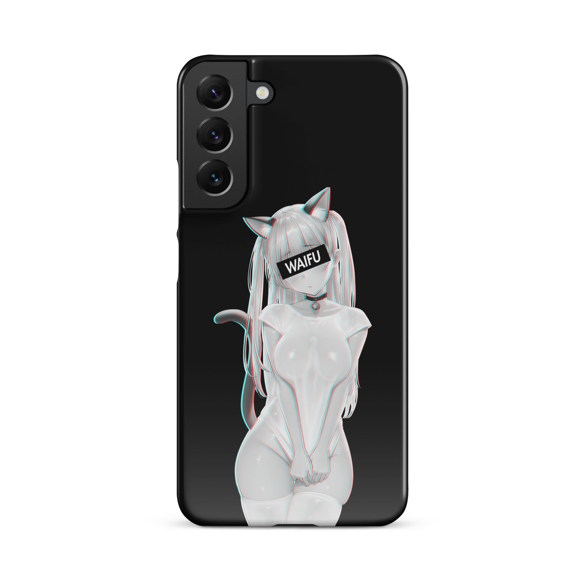Cute Anime Girl Waifu Material - Black Edition #002 Samsung Premium Case