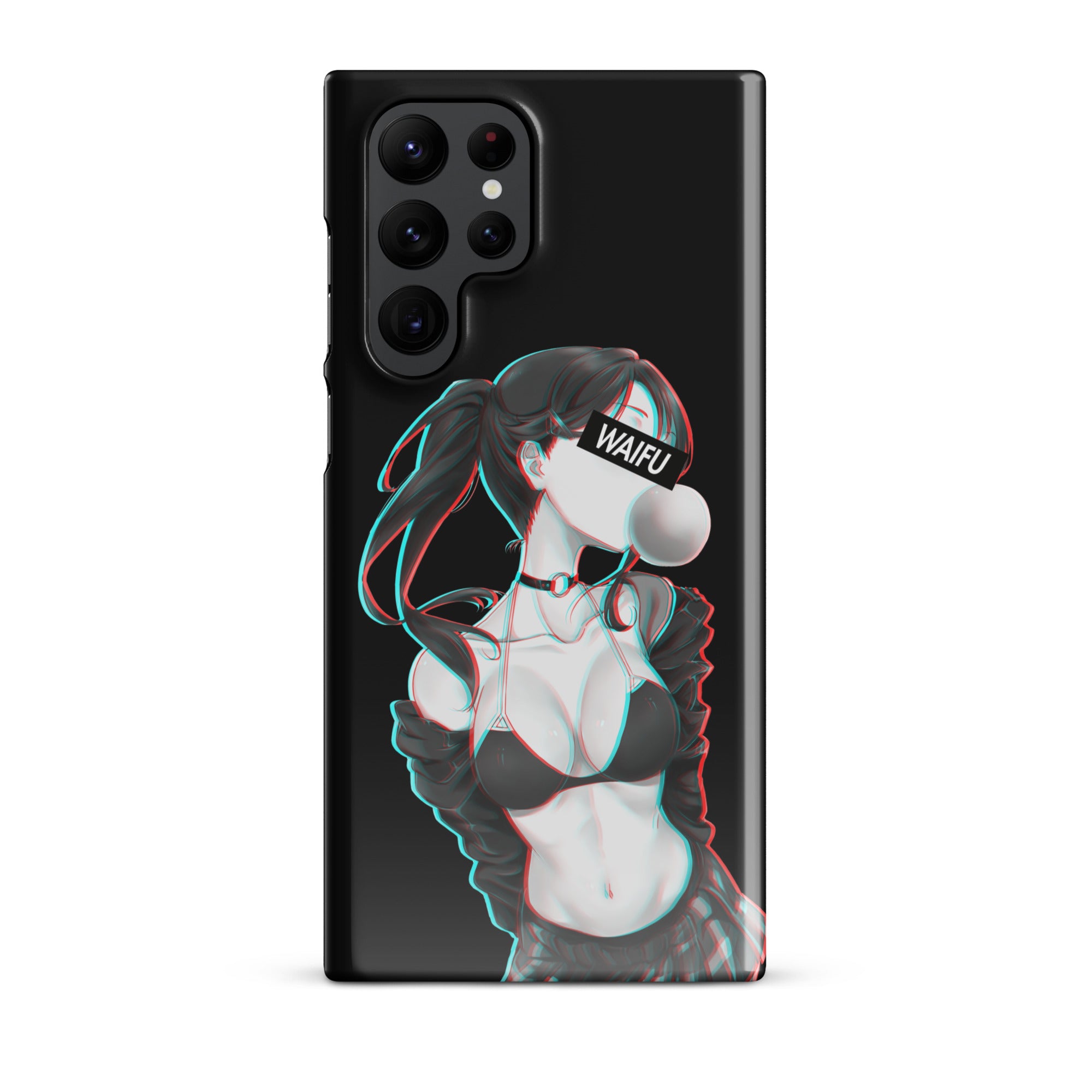 Cute Anime Girl Waifu Material - Black Edition #001 Samsung Premium Case
