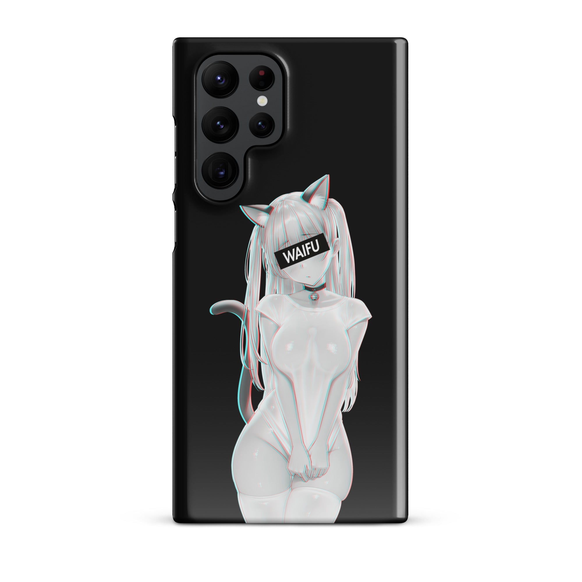 Cute Anime Girl Waifu Material - Black Edition #002 Samsung Premium Case