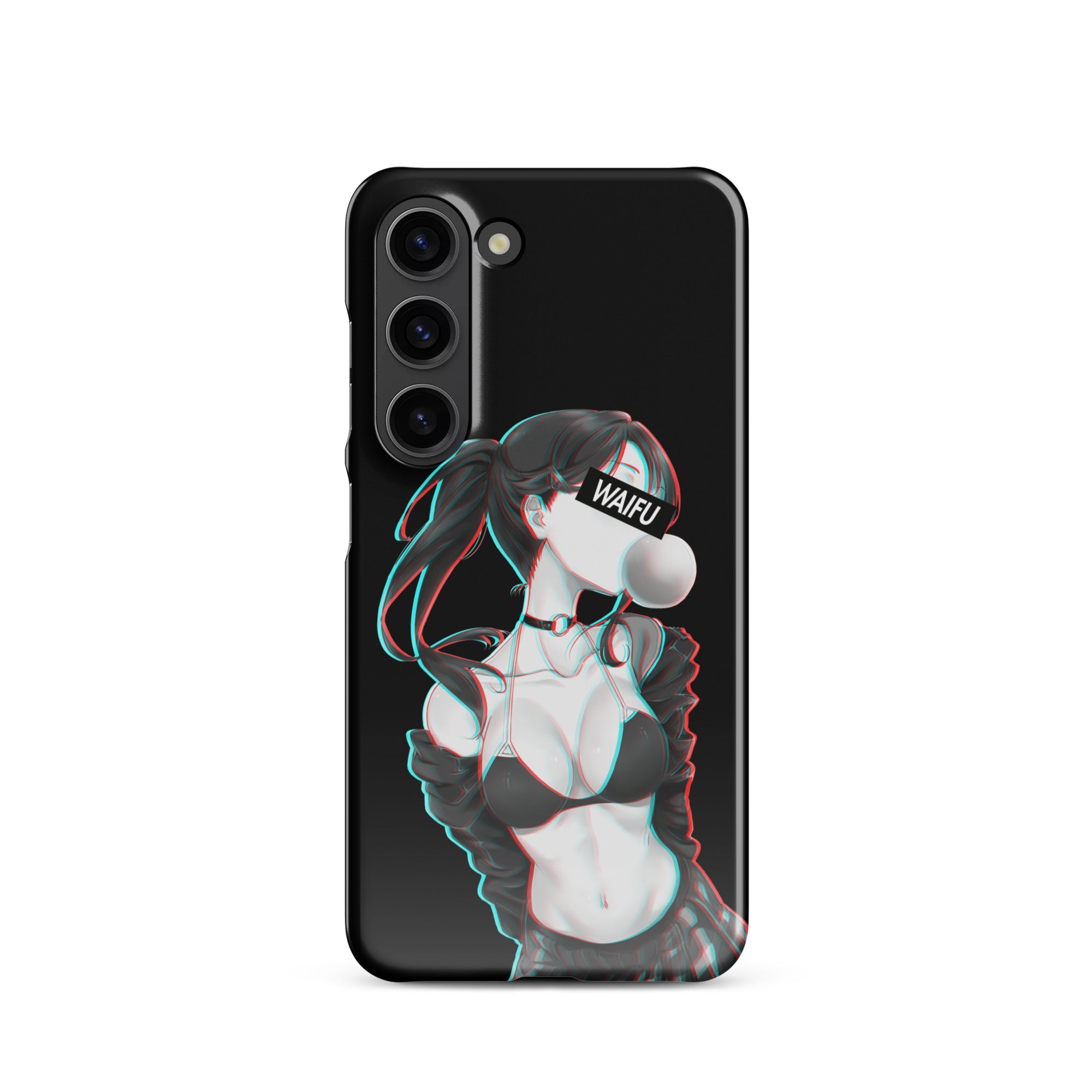 Cute Anime Girl Waifu Material - Black Edition #001 Samsung Premium Case