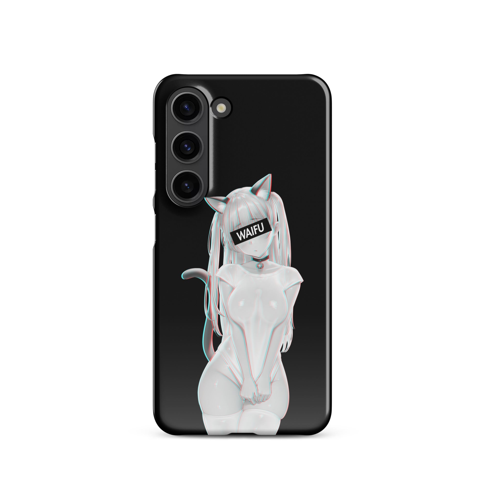 Cute Anime Girl Waifu Material - Black Edition #002 Samsung Premium Case
