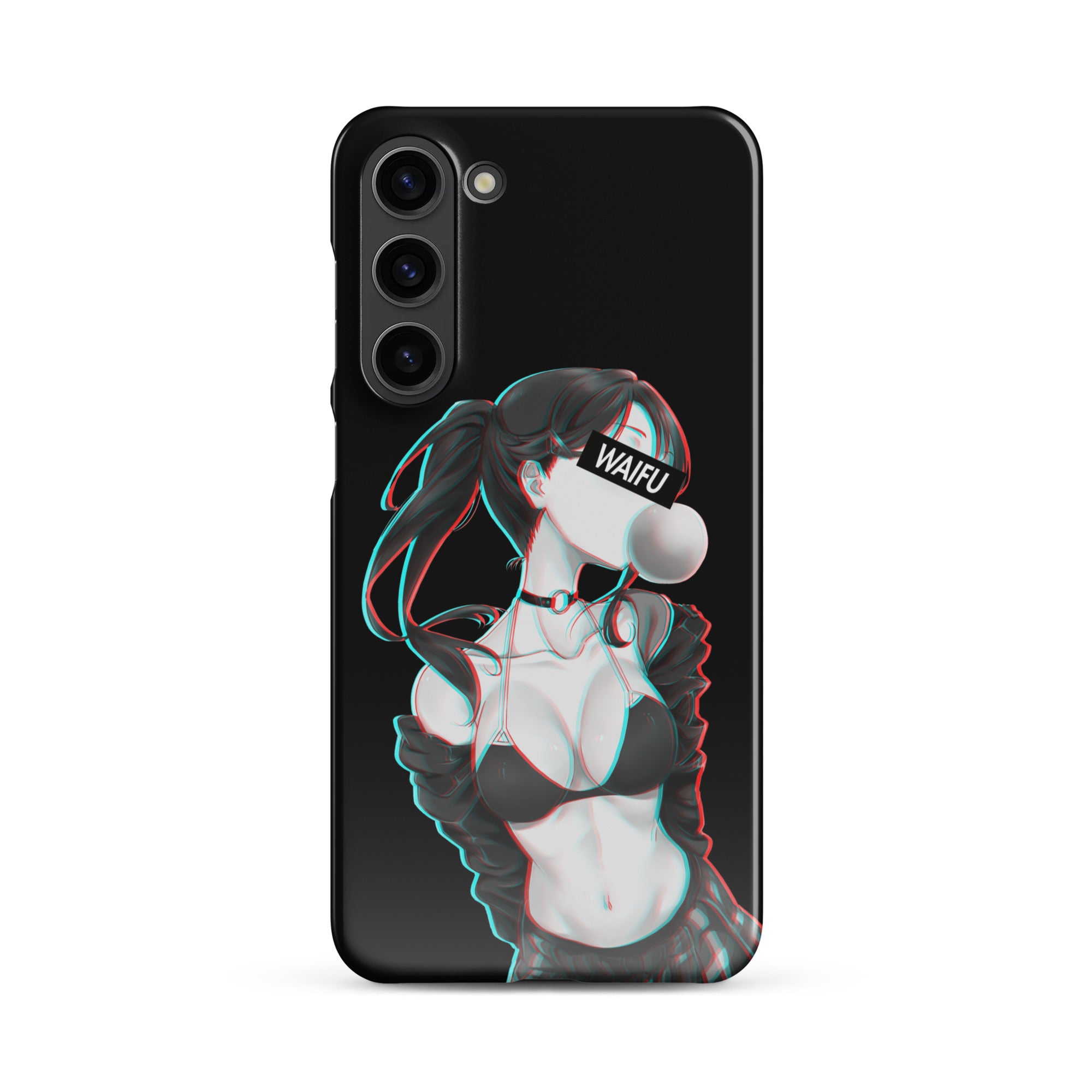 Cute Anime Girl Waifu Material - Black Edition #001 Samsung Premium Case