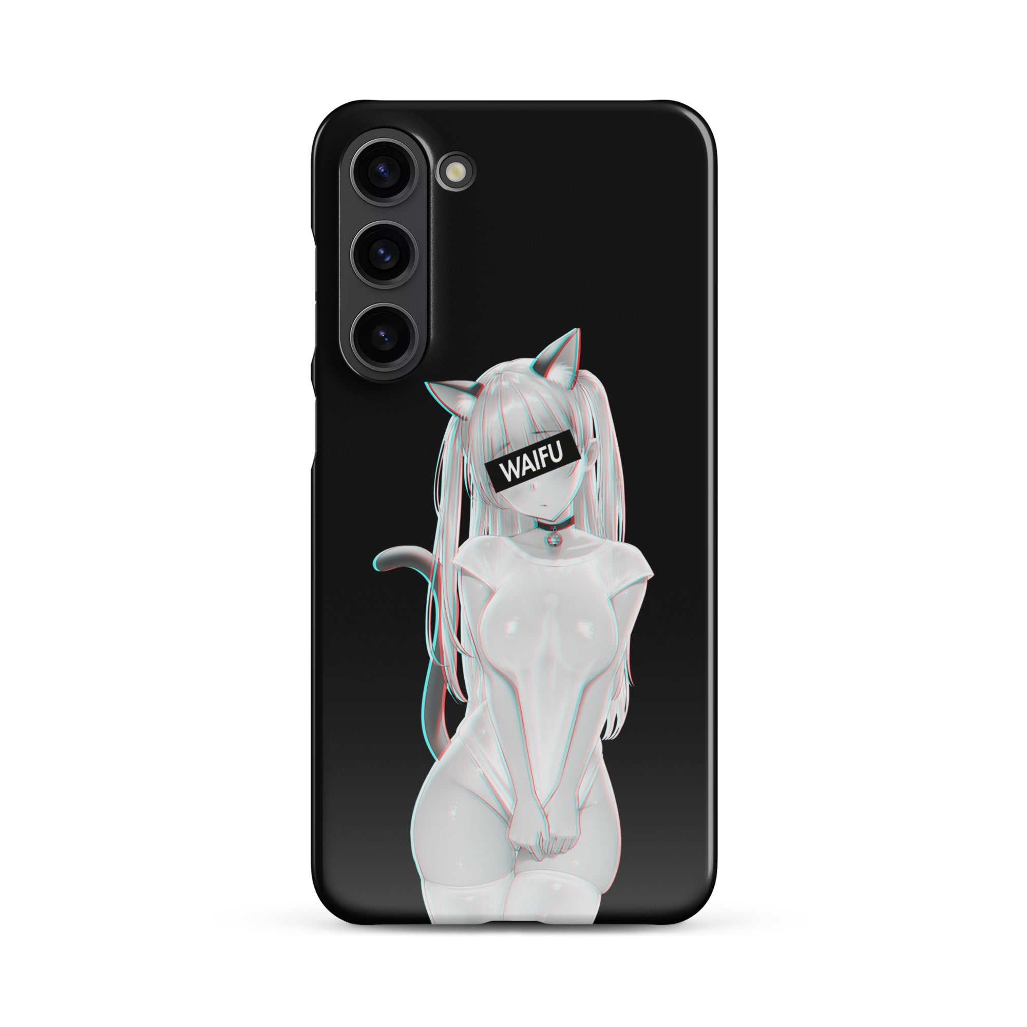 Cute Anime Girl Waifu Material - Black Edition #002 Samsung Premium Case