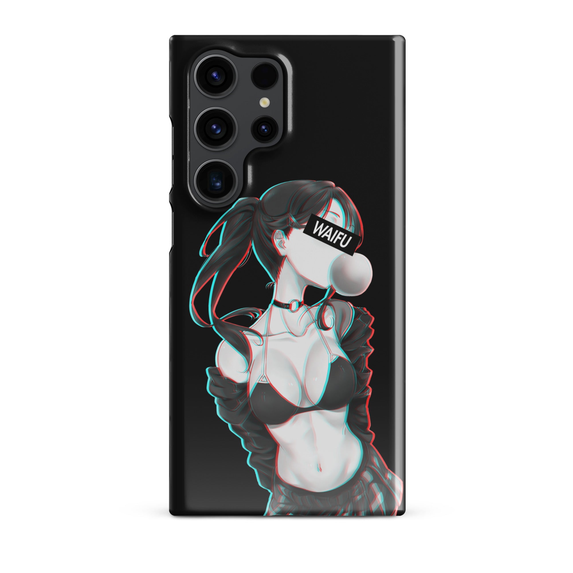 Cute Anime Girl Waifu Material - Black Edition #001 Samsung Premium Case